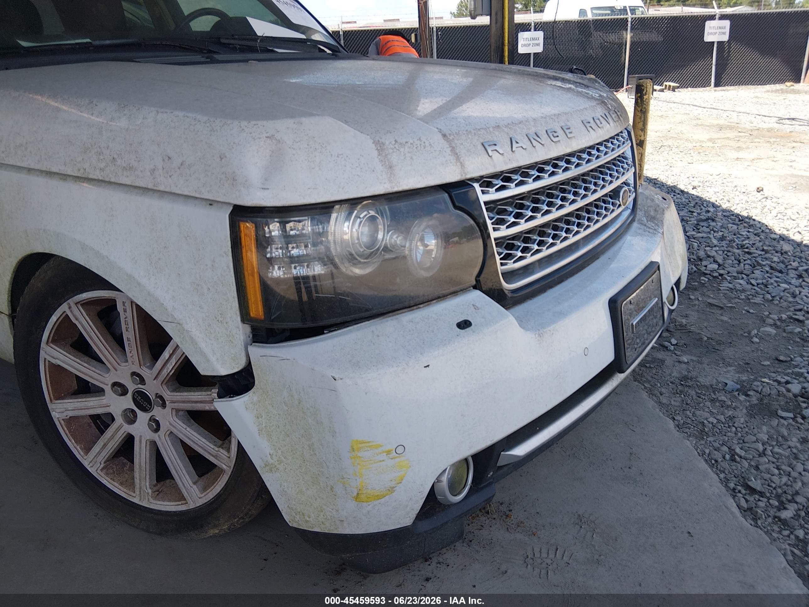 2012 Land Rover Range Rover Supercharged White vin: SALMF1E41CA376375
