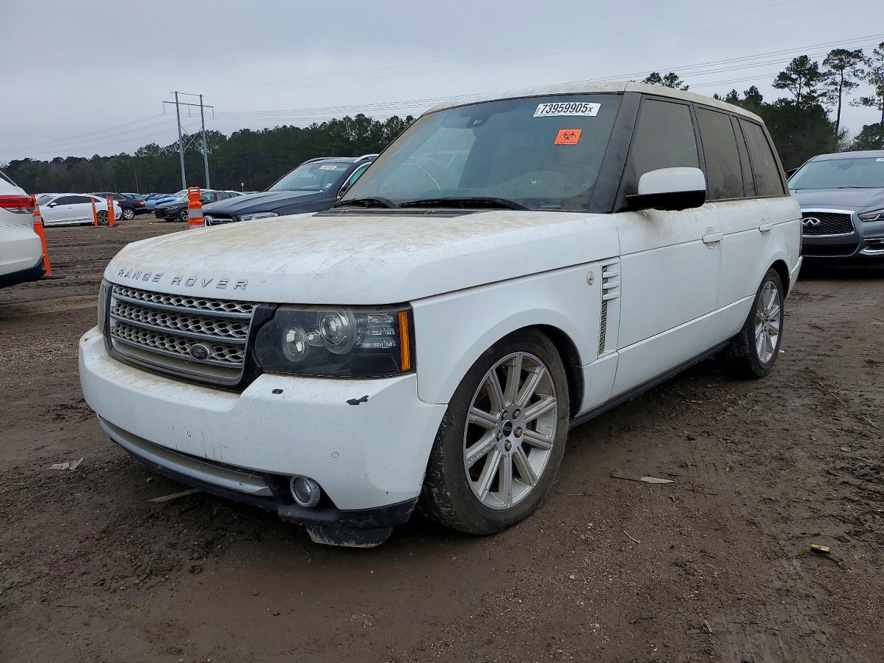 2012 Land Rover Range Rover Hse Luxury White vin: SALMF1E44CA364186