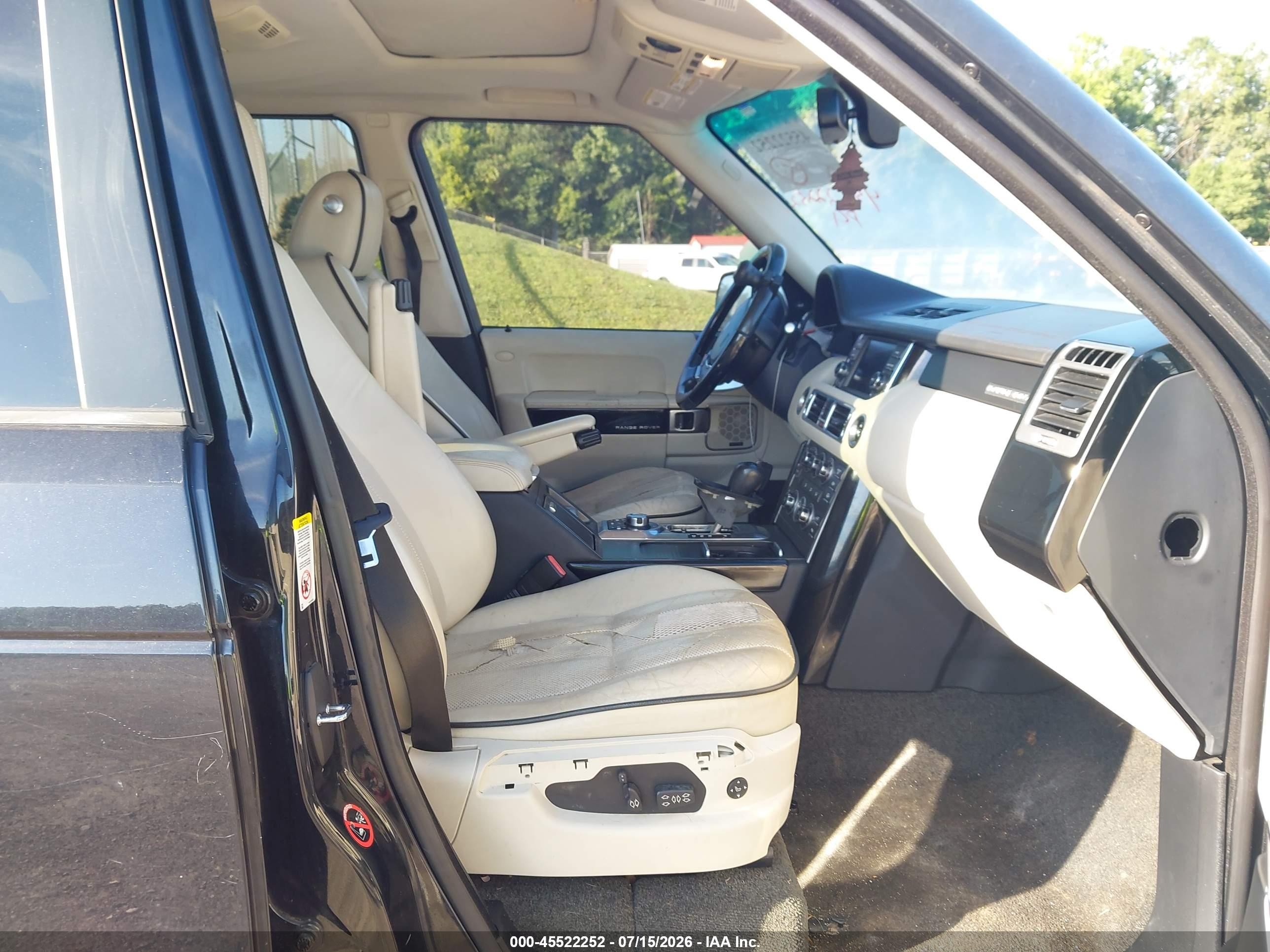 2012 Land Rover Range Rover Supercharged Черный vin: SALMF1E46CA369907