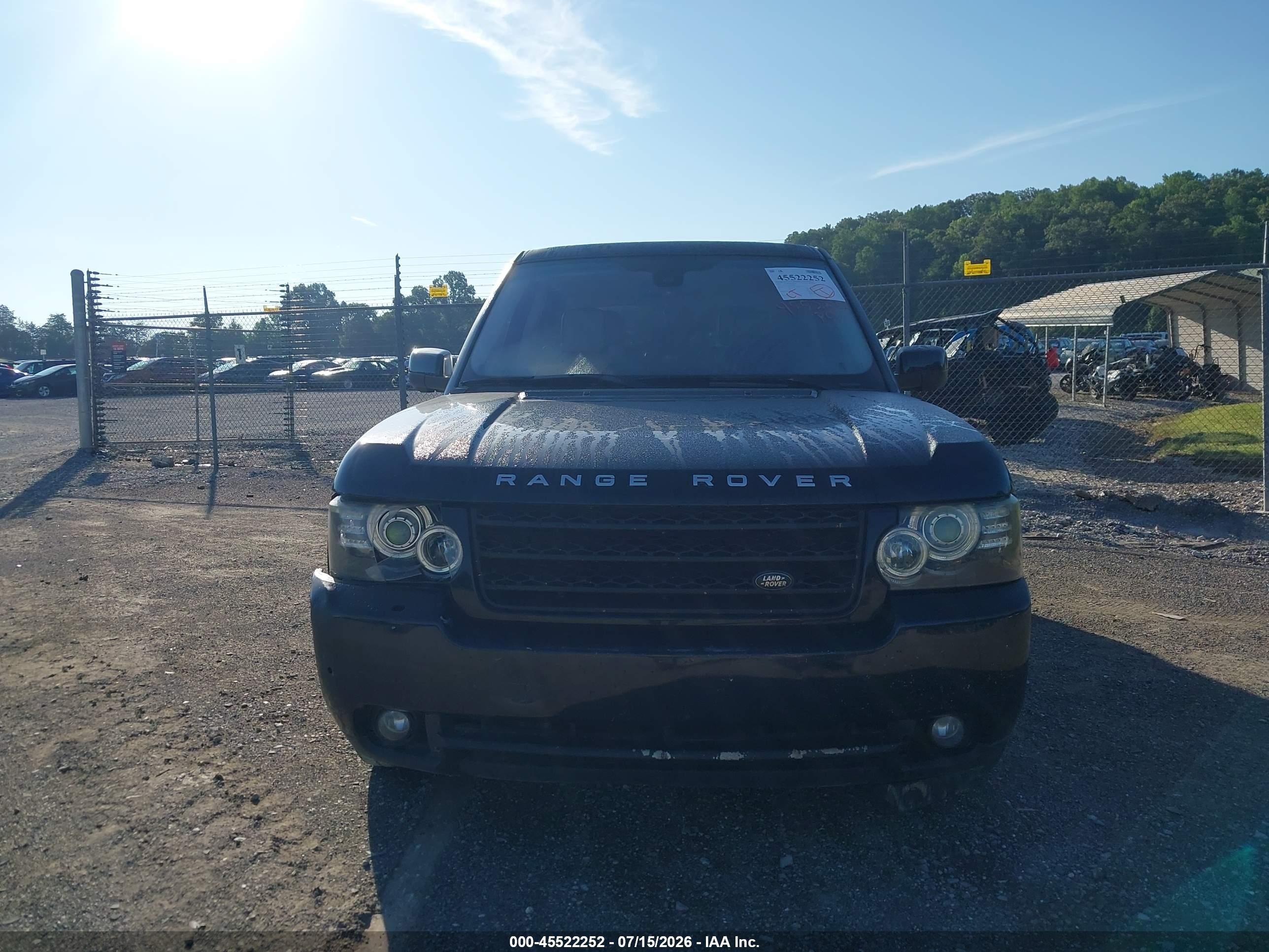 2012 Land Rover Range Rover Supercharged Черный vin: SALMF1E46CA369907