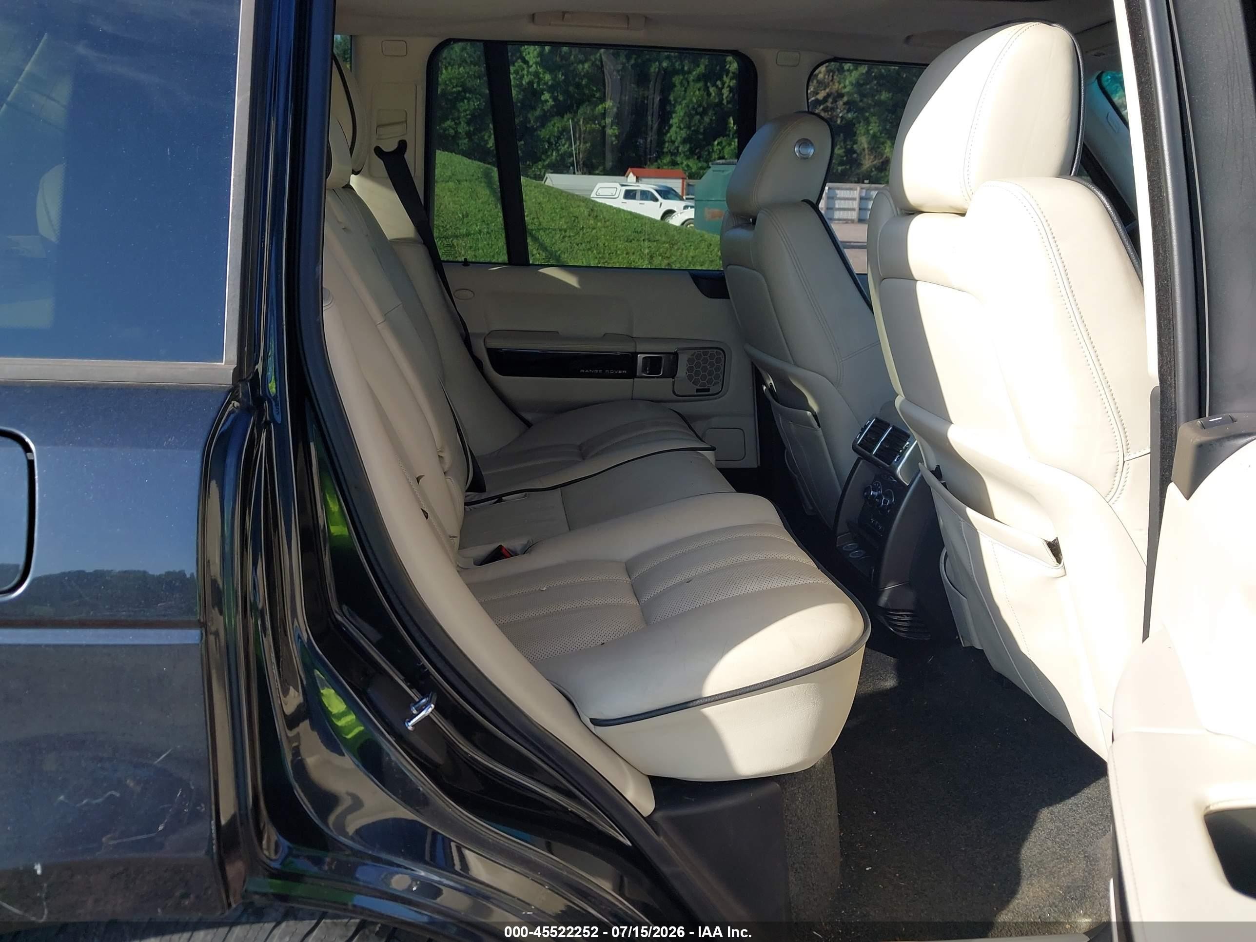 2012 Land Rover Range Rover Supercharged Черный vin: SALMF1E46CA369907