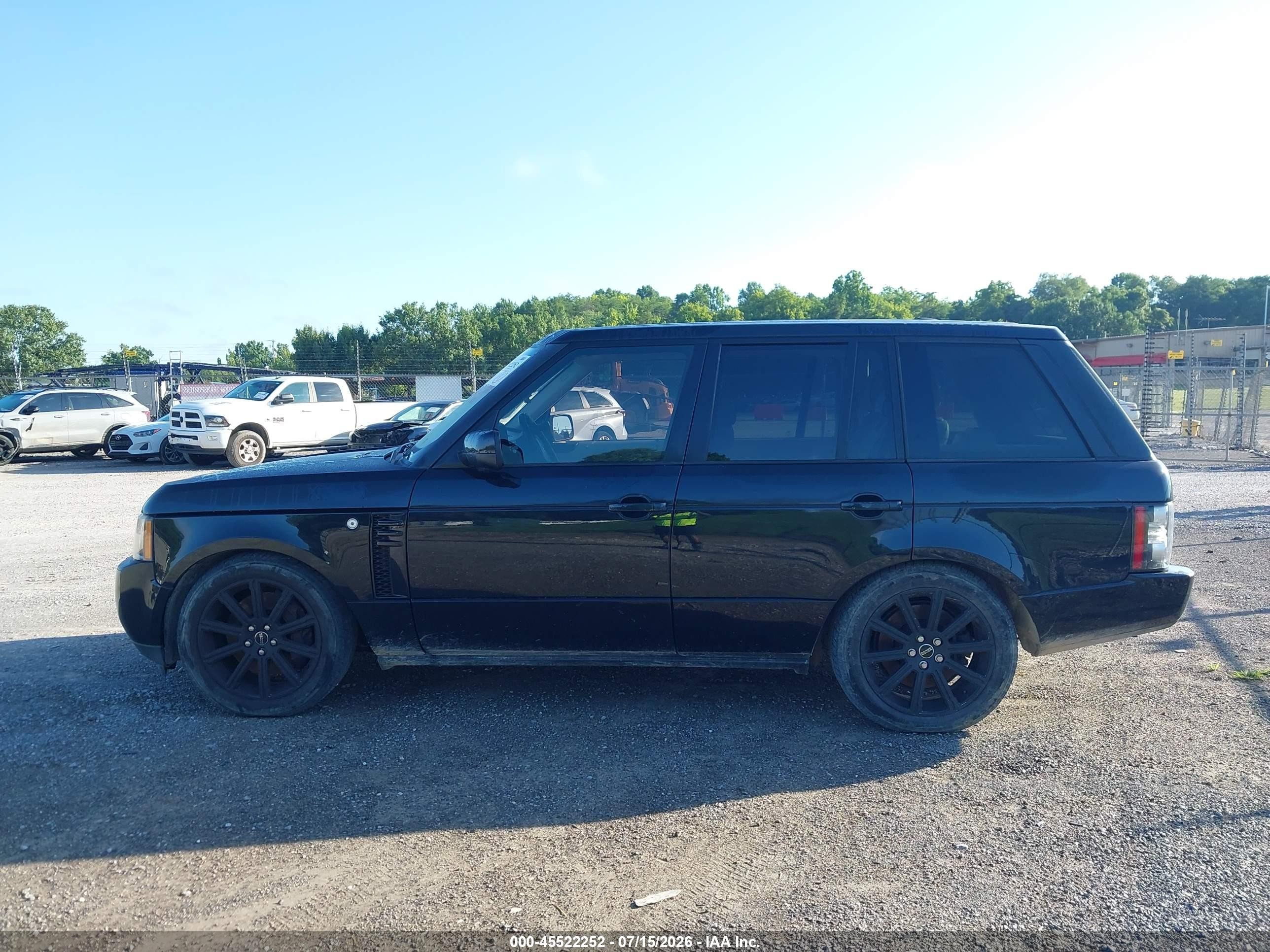 2012 Land Rover Range Rover Supercharged Черный vin: SALMF1E46CA369907