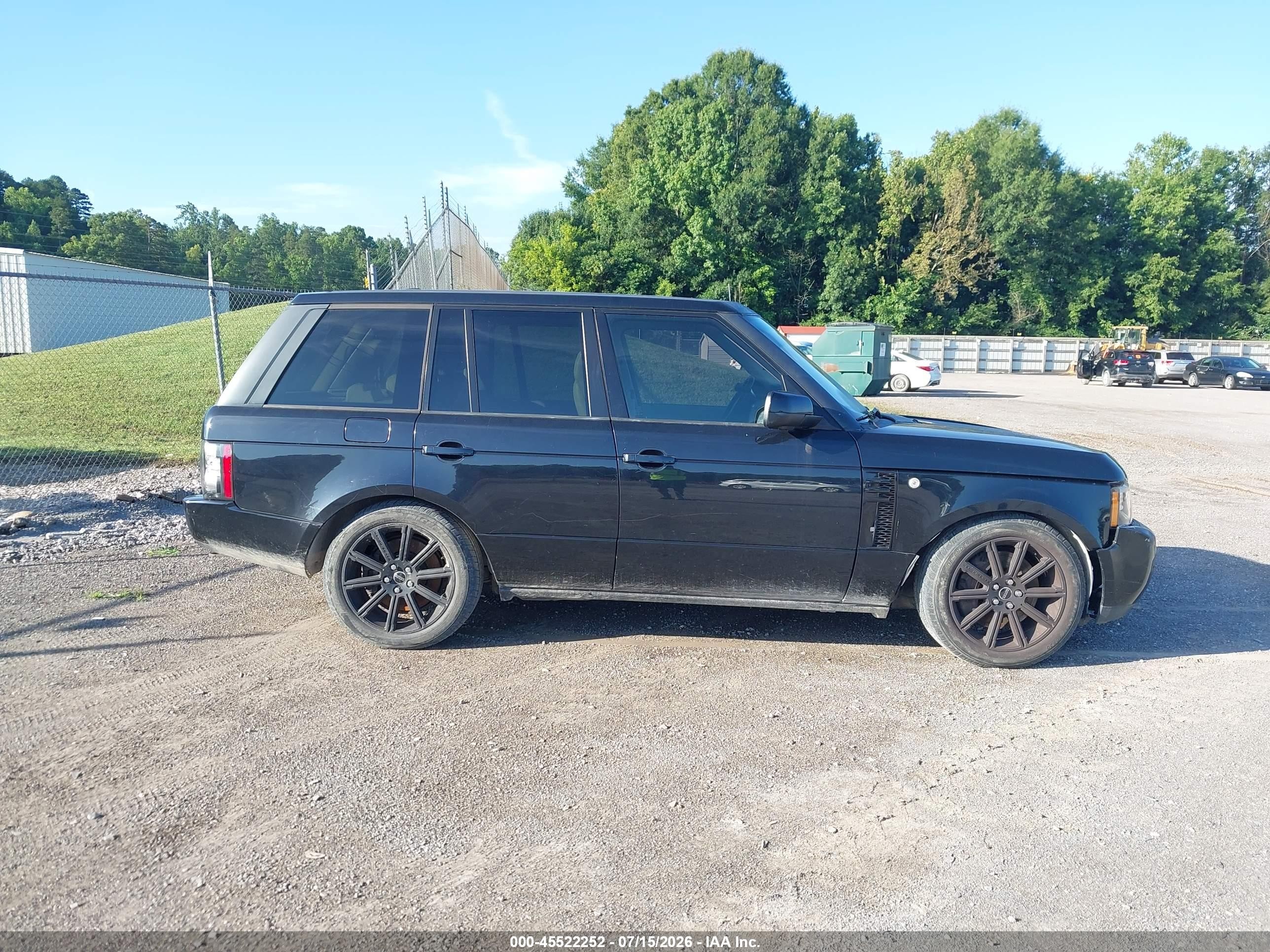 2012 Land Rover Range Rover Supercharged Черный vin: SALMF1E46CA369907
