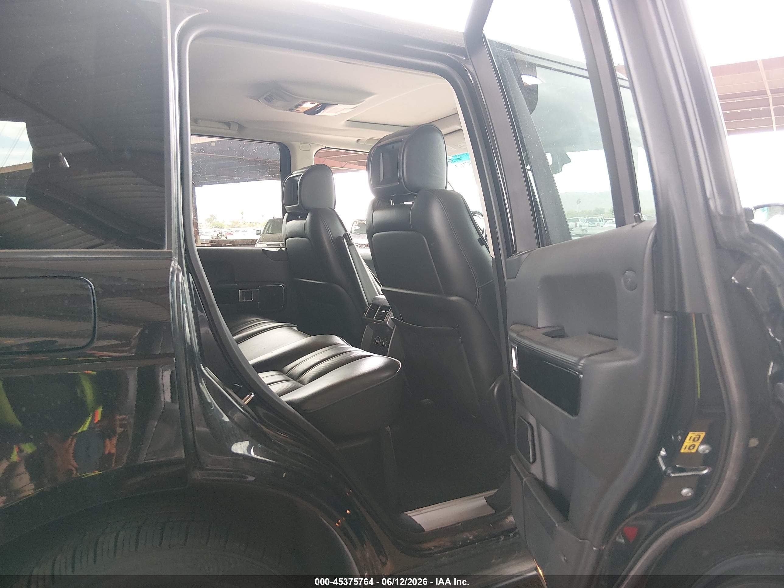 2010 Land Rover Range Rover Supercharged Black vin: SALMF1E48AA328112