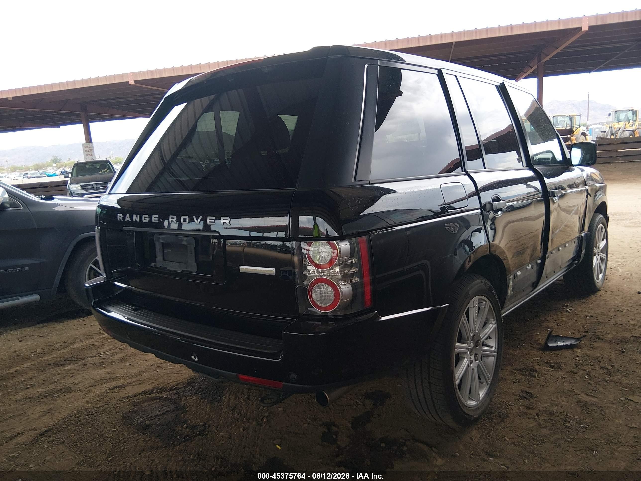 2010 Land Rover Range Rover Supercharged Black vin: SALMF1E48AA328112