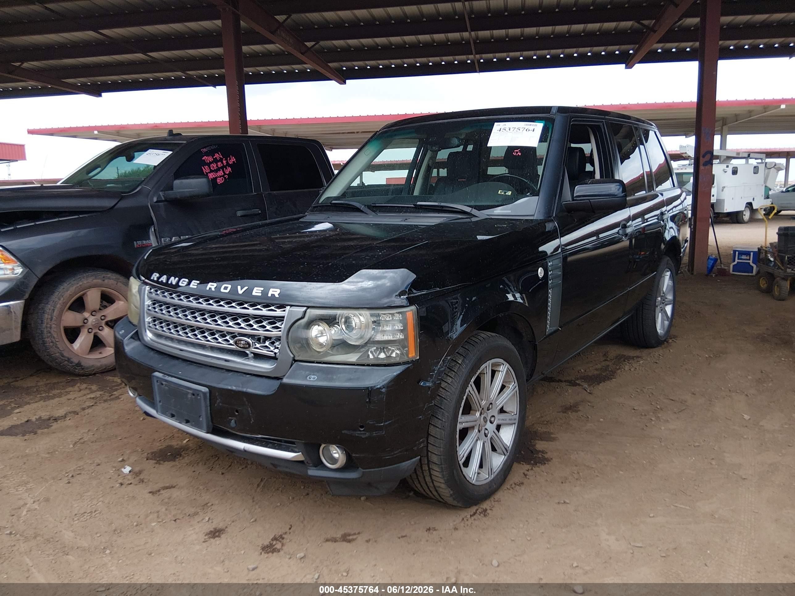 2010 Land Rover Range Rover Supercharged Black vin: SALMF1E48AA328112