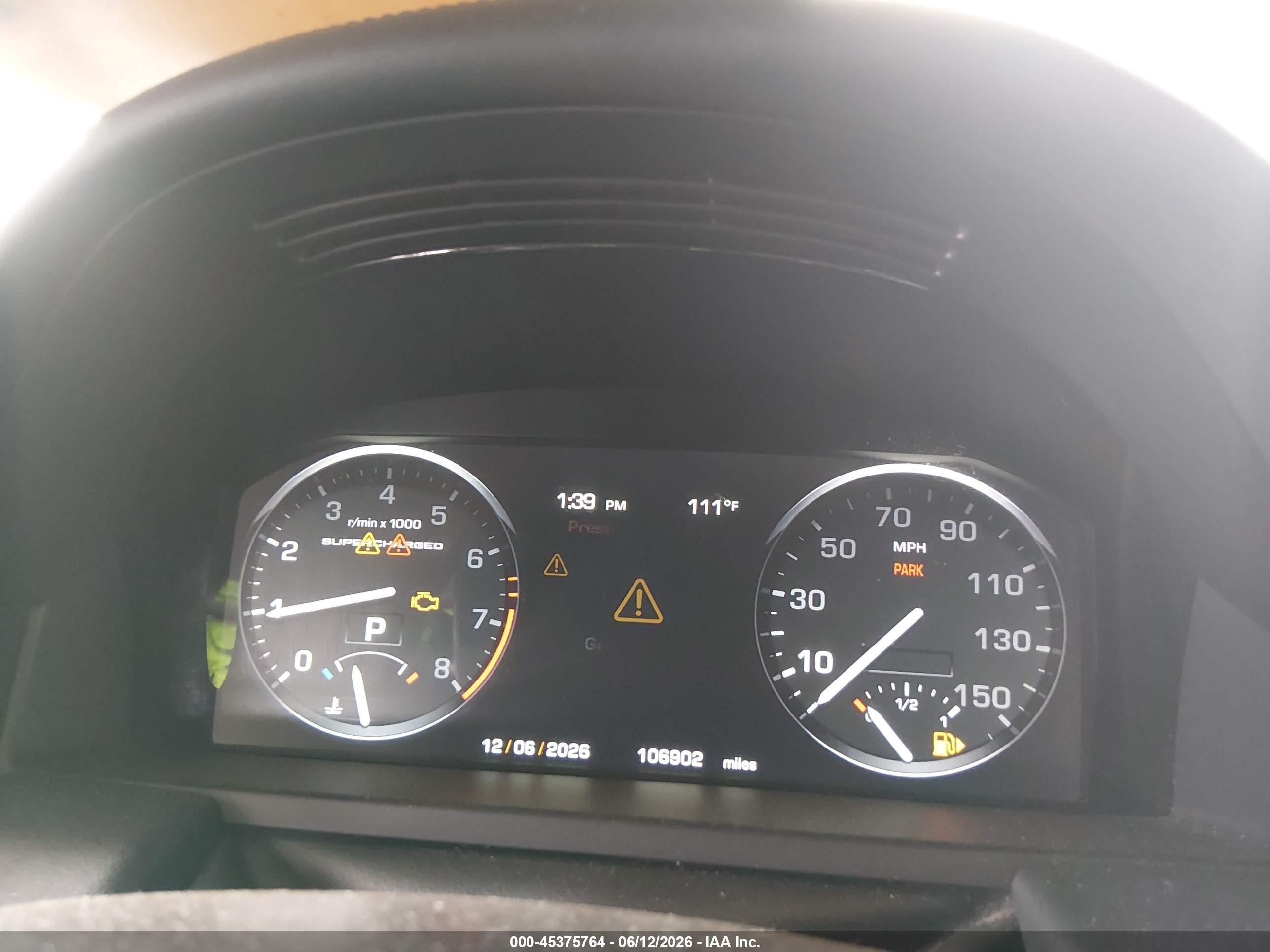 2010 Land Rover Range Rover Supercharged Black vin: SALMF1E48AA328112