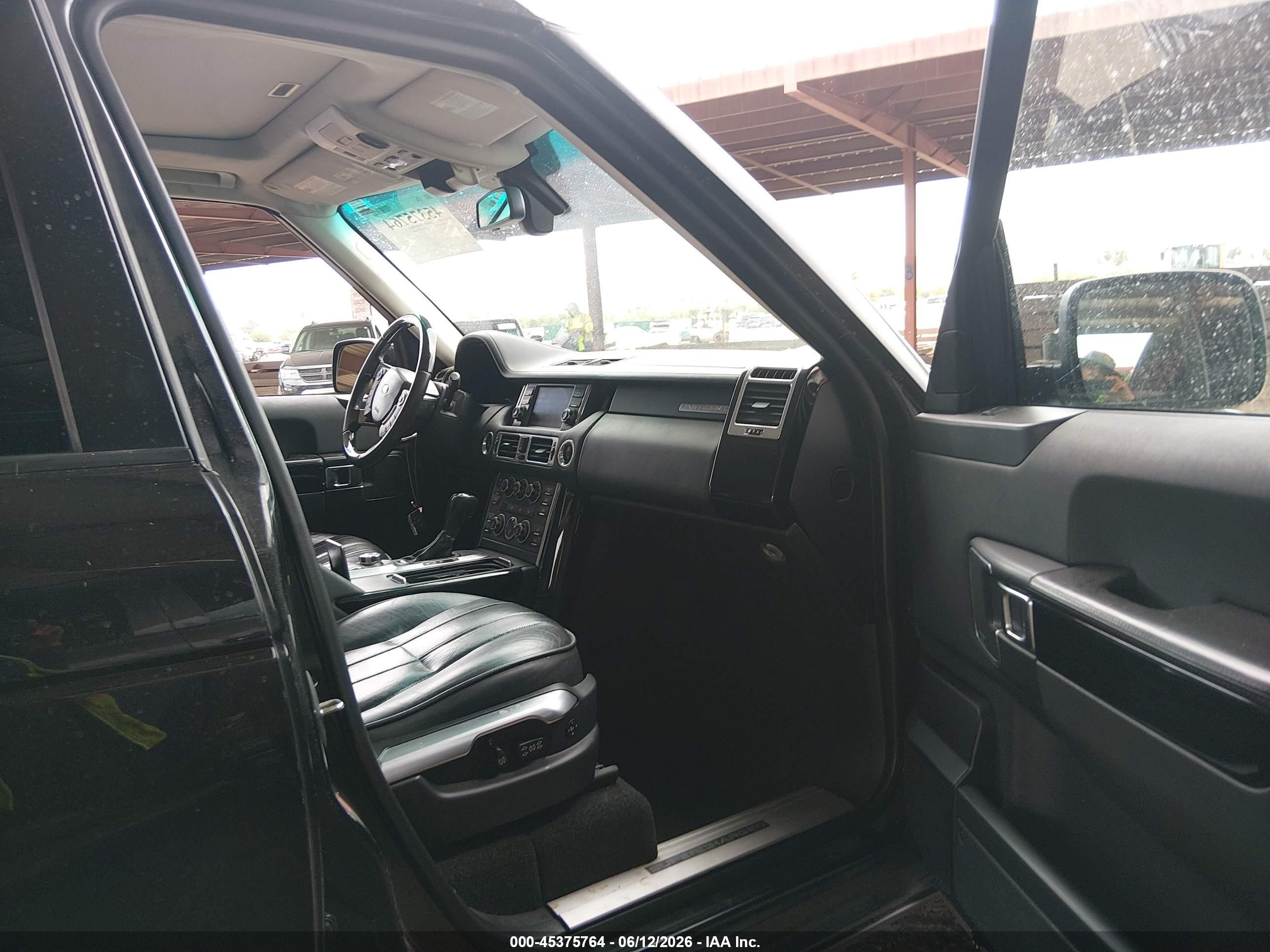 2010 Land Rover Range Rover Supercharged Black vin: SALMF1E48AA328112