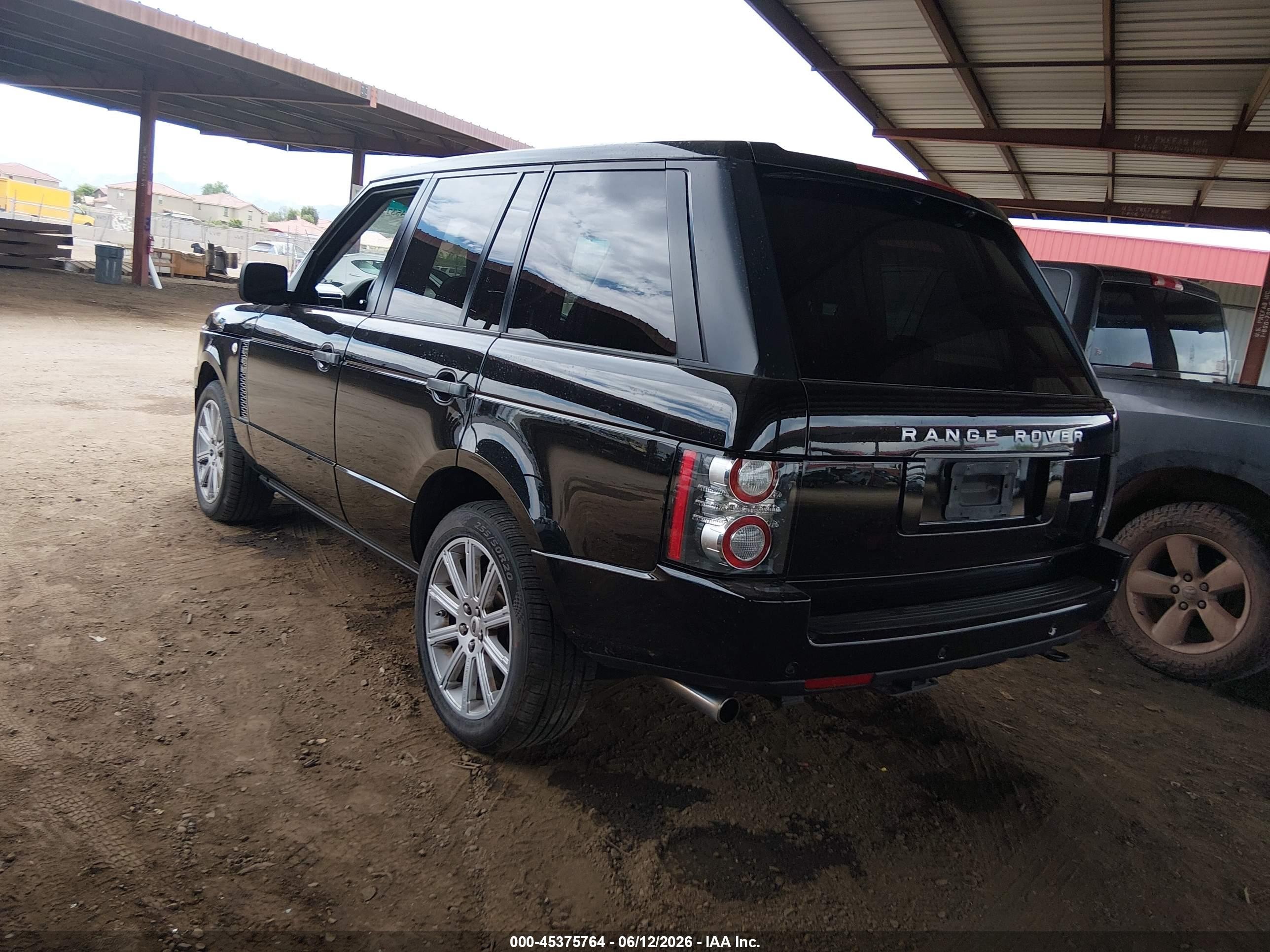 2010 Land Rover Range Rover Supercharged Black vin: SALMF1E48AA328112