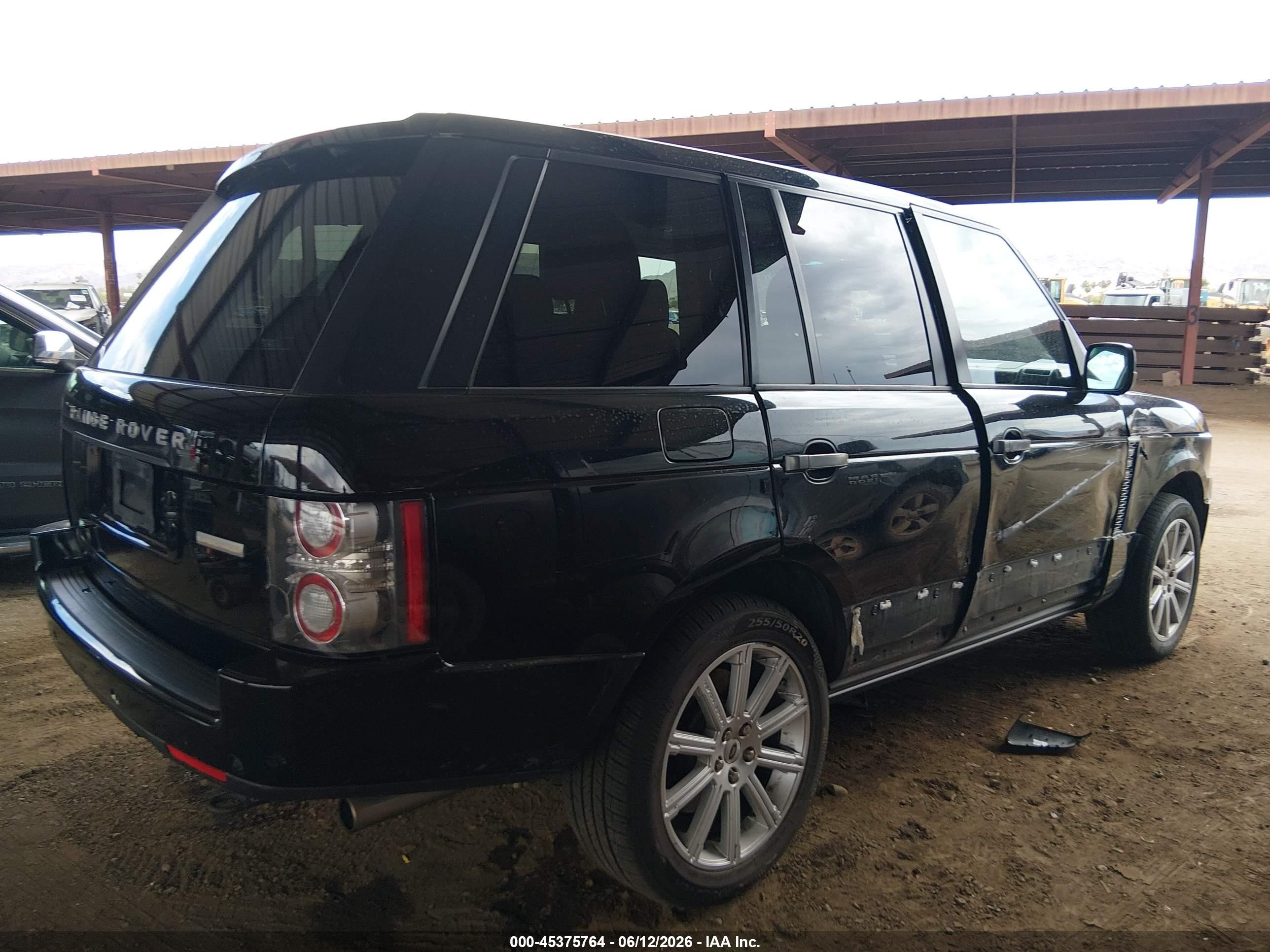 2010 Land Rover Range Rover Supercharged Black vin: SALMF1E48AA328112
