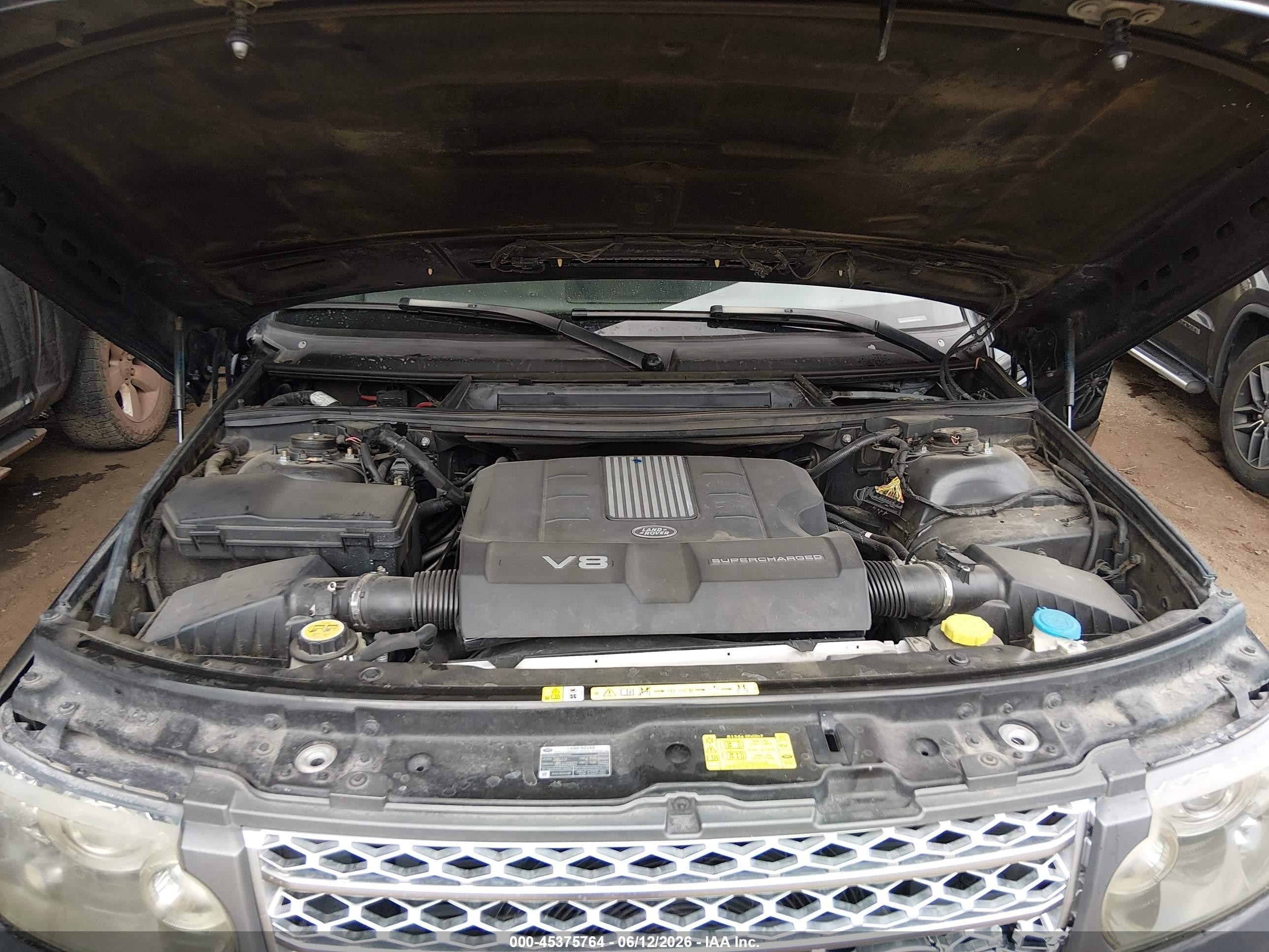 2010 Land Rover Range Rover Supercharged Black vin: SALMF1E48AA328112