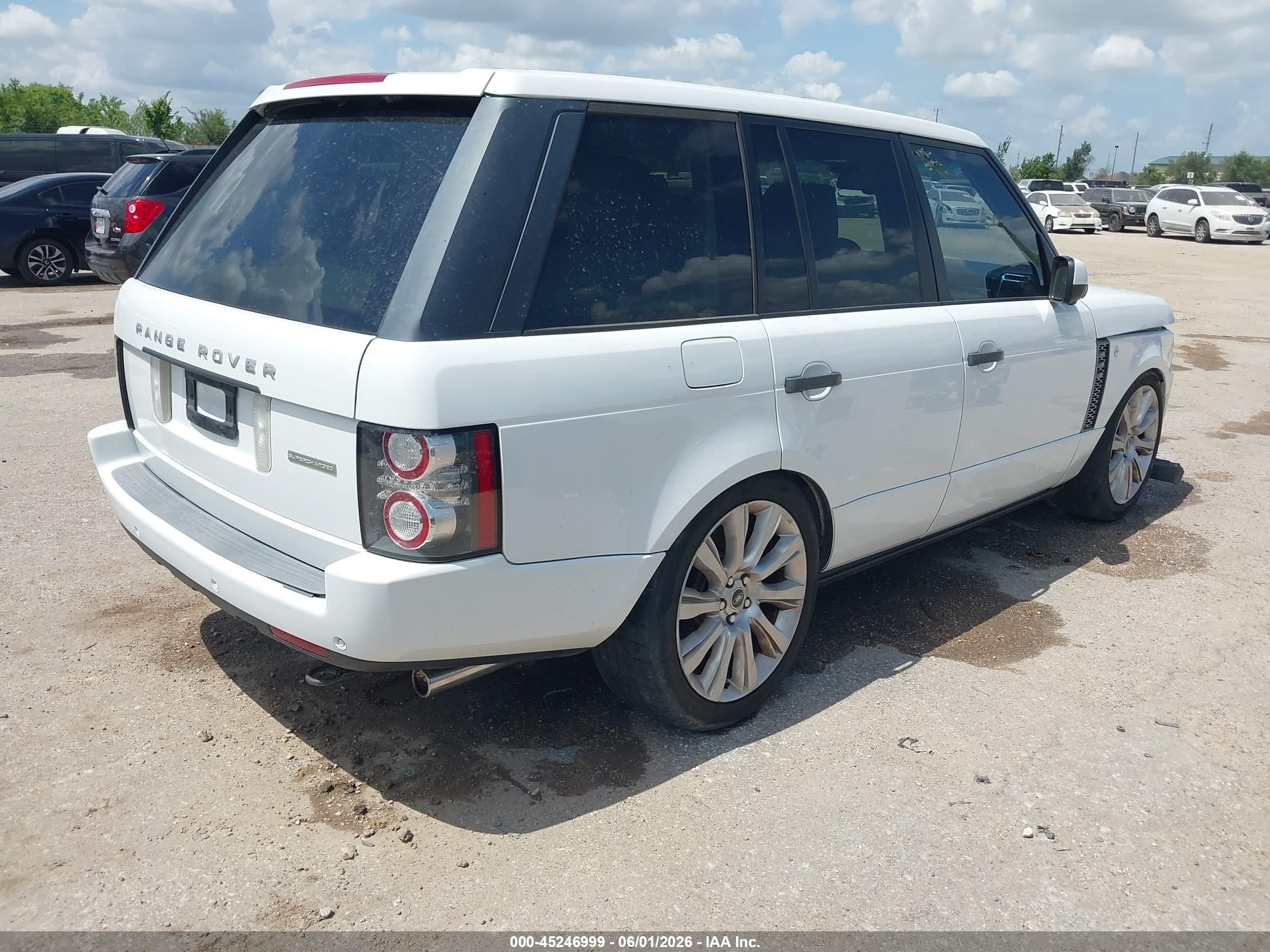 2011 Land Rover Range Rover Supercharged White vin: SALMF1E48BA333859