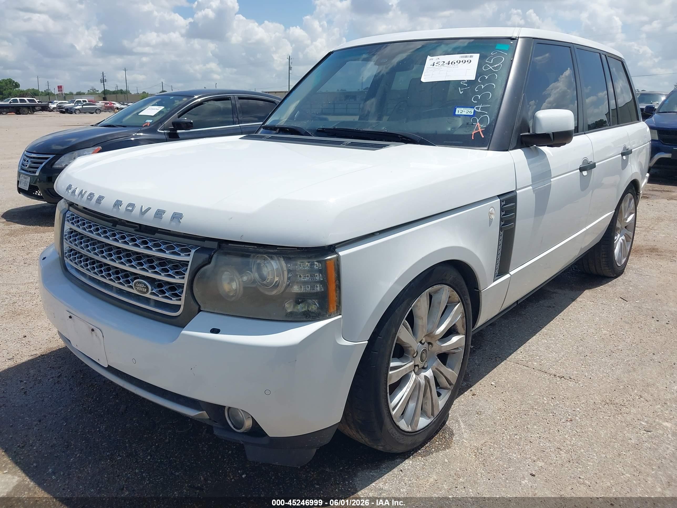 2011 Land Rover Range Rover Supercharged White vin: SALMF1E48BA333859