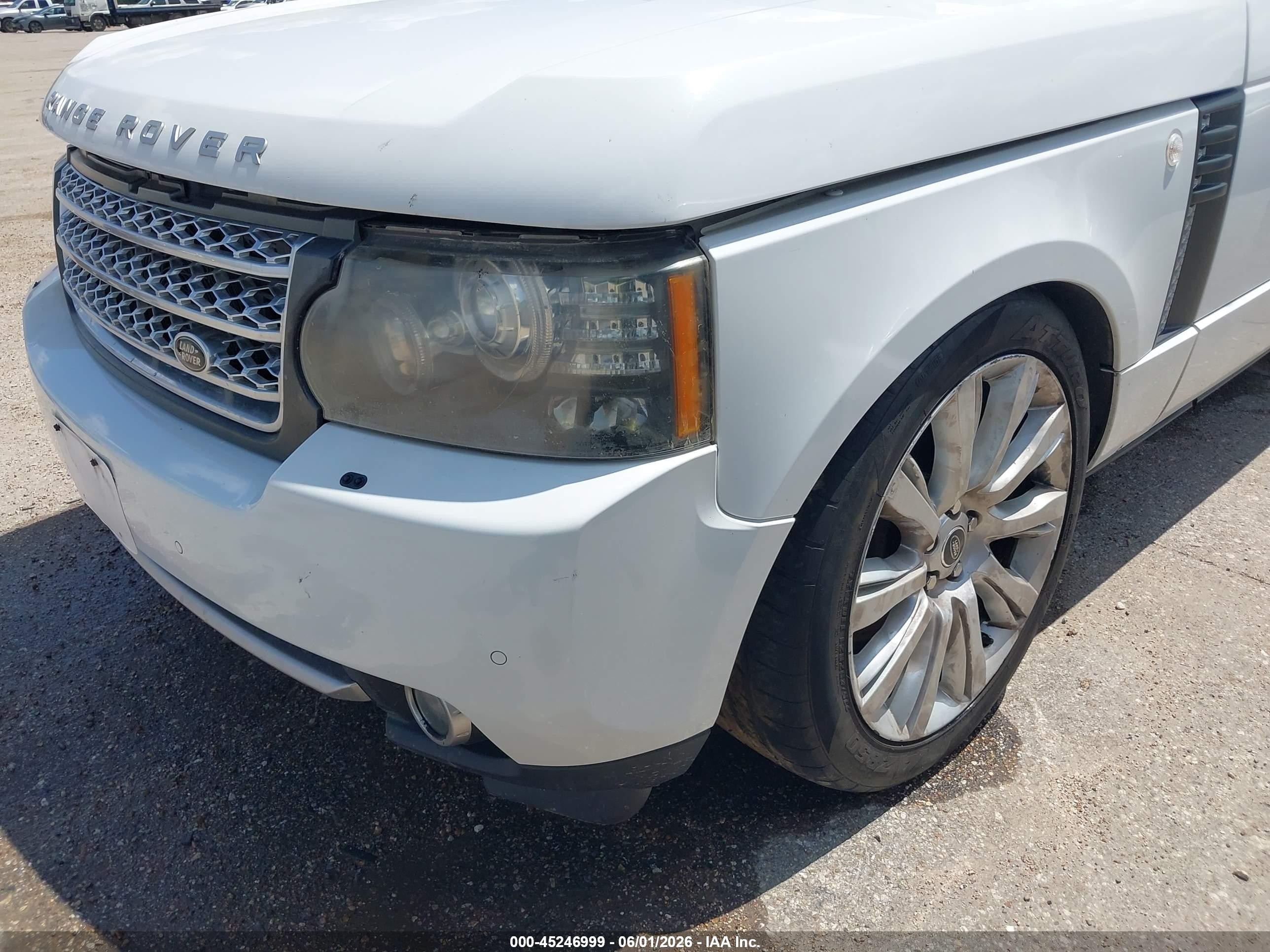 2011 Land Rover Range Rover Supercharged White vin: SALMF1E48BA333859