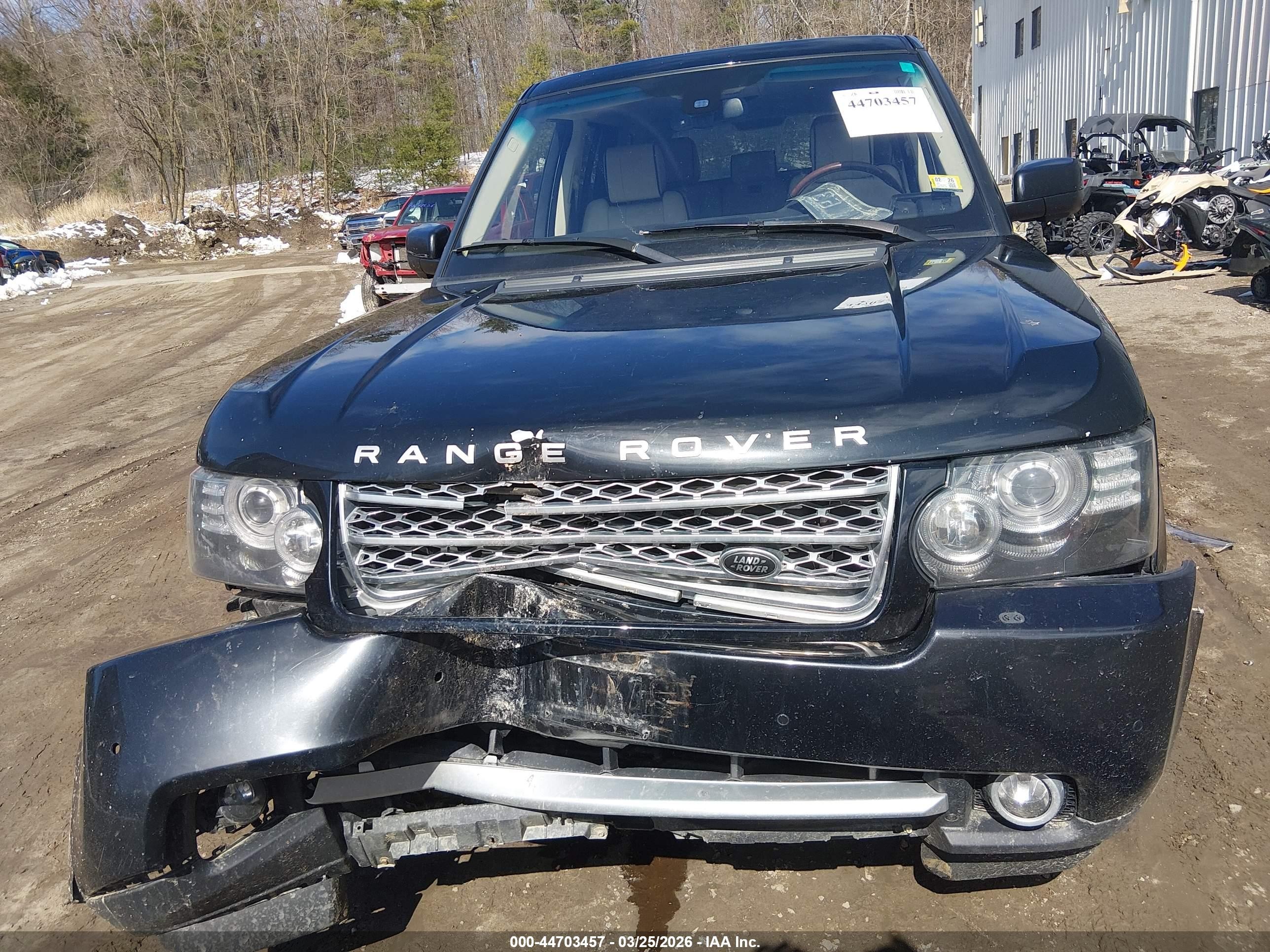 2012 Land Rover Range Rover Supercharged Black vin: SALMF1E48CA369522