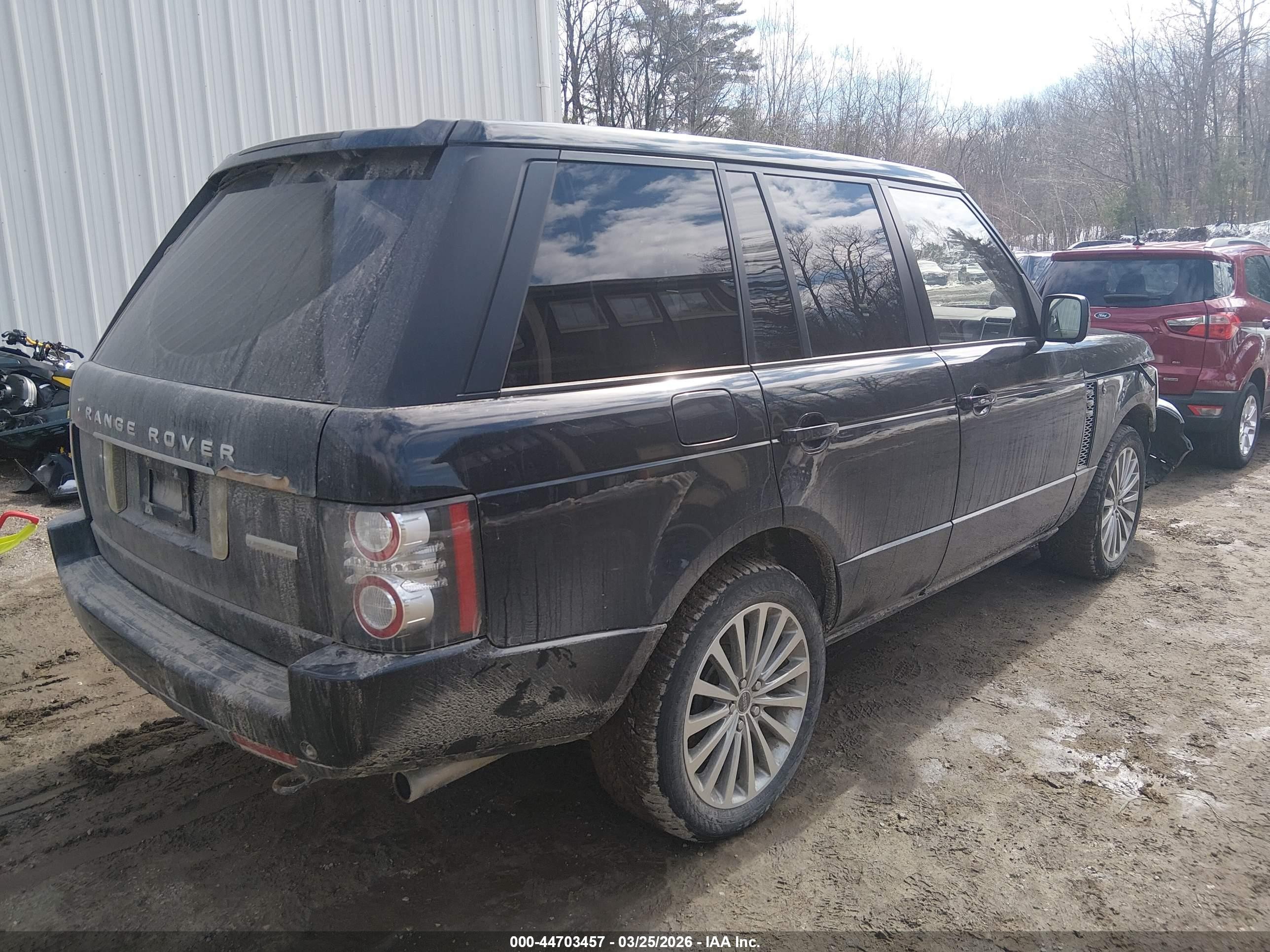 2012 Land Rover Range Rover Supercharged Black vin: SALMF1E48CA369522