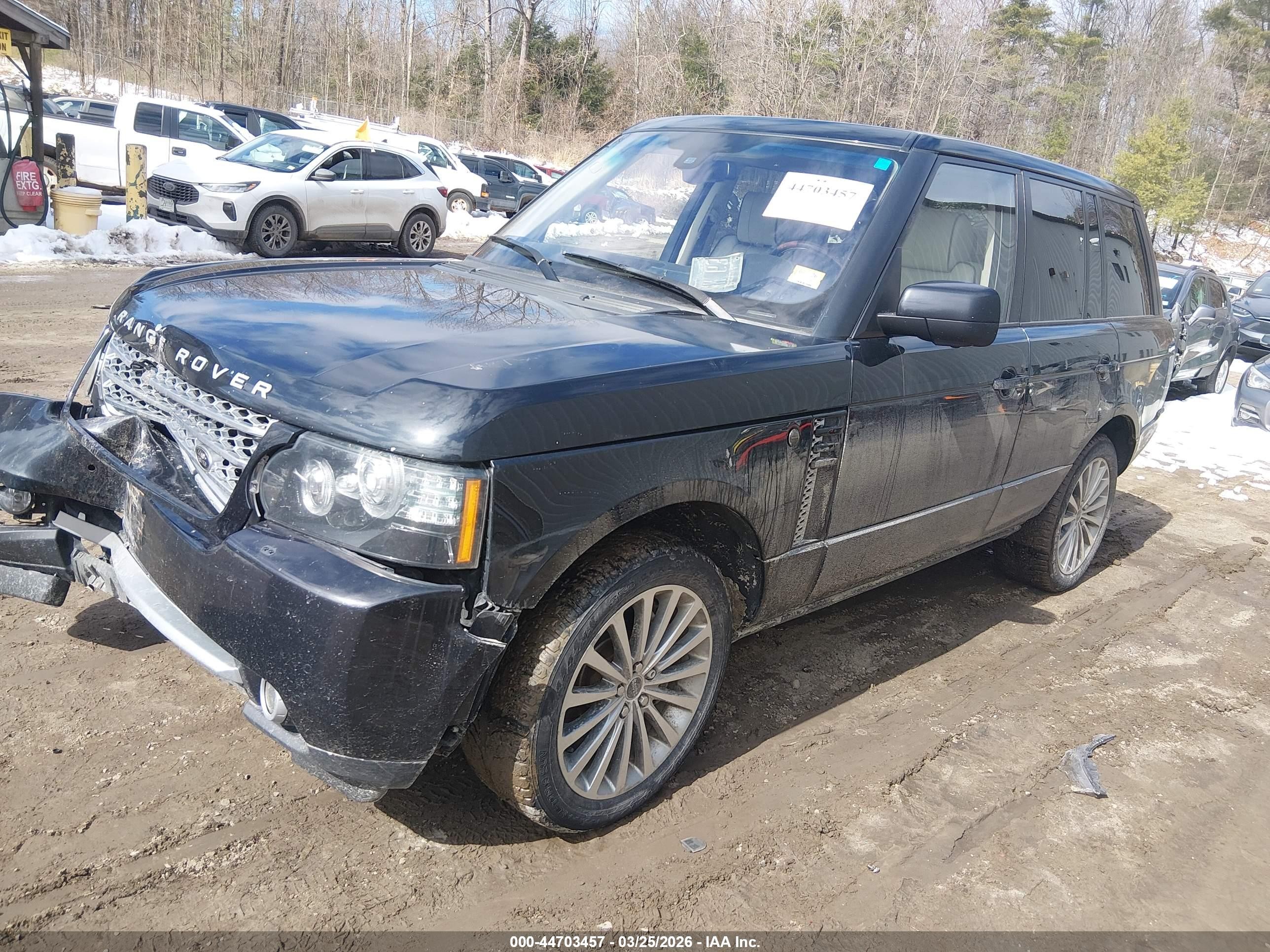 2012 Land Rover Range Rover Supercharged Black vin: SALMF1E48CA369522