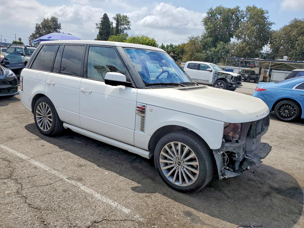 2012 Land Rover Range Rover Autobiography White vin: SALMP1E4XCA372127