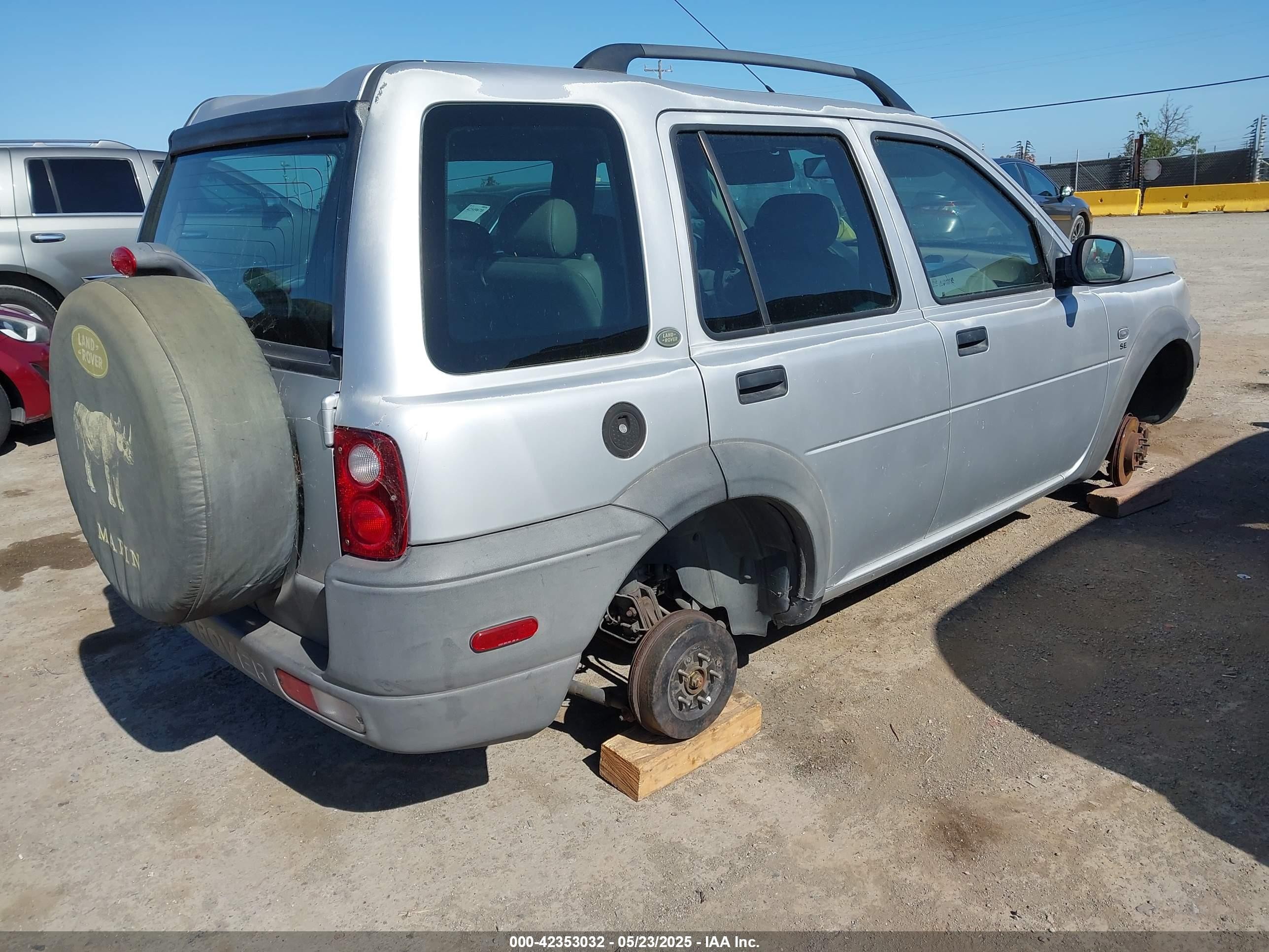 2003 Land Rover Freelander Se Silver vin: SALNY22243A230690