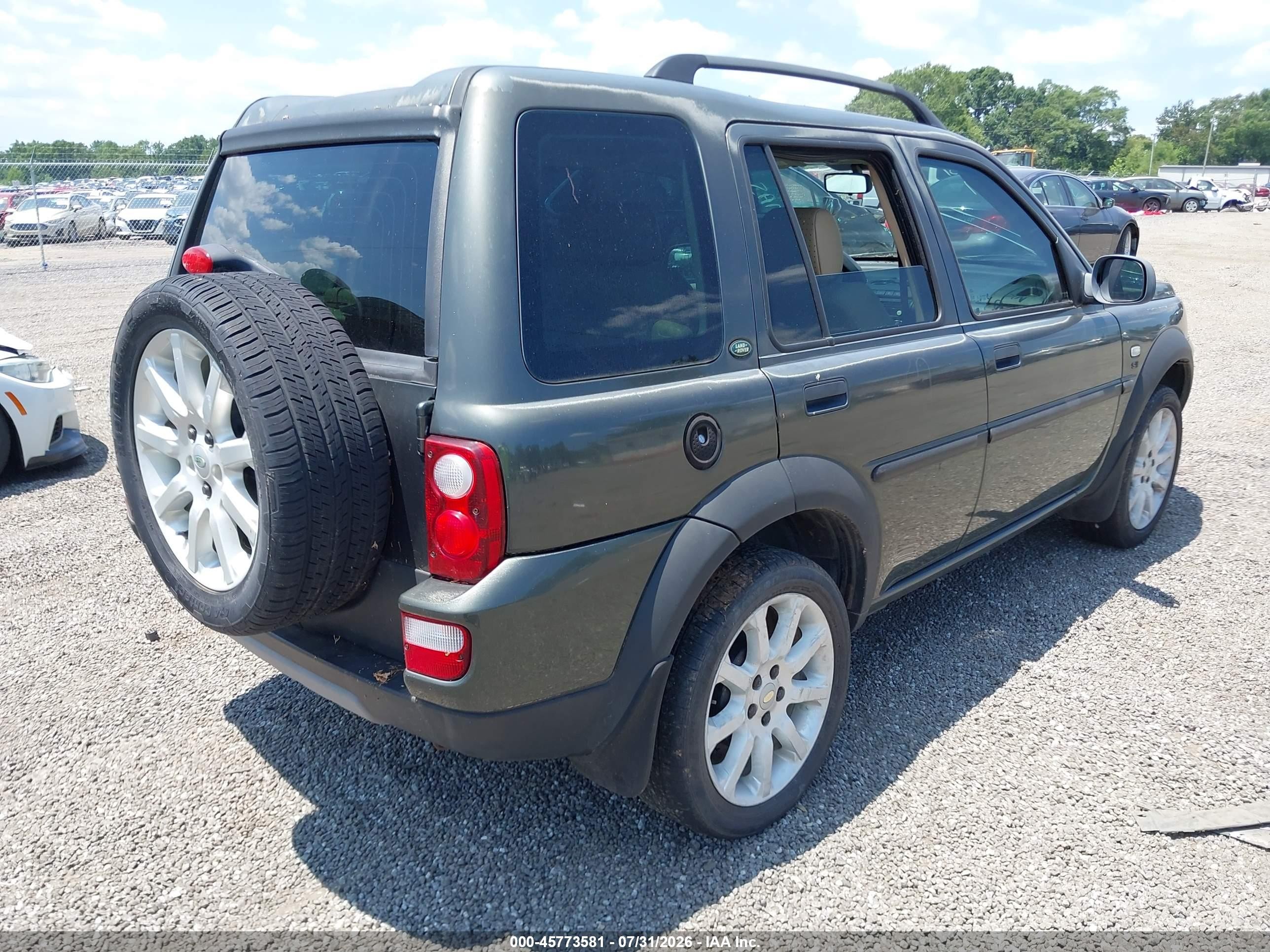 2005 Land Rover Freelander Se Green vin: SALNY22295A480574