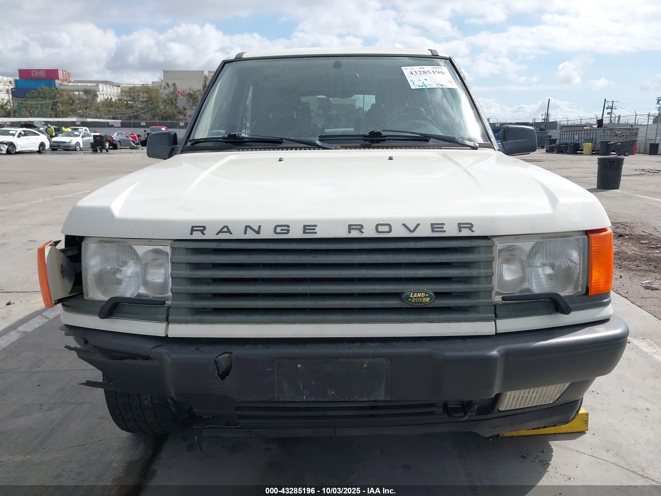 1999 Land Rover Range Rover 4.0/4.0 Se/4.0s White vin: SALPA1245XA406791