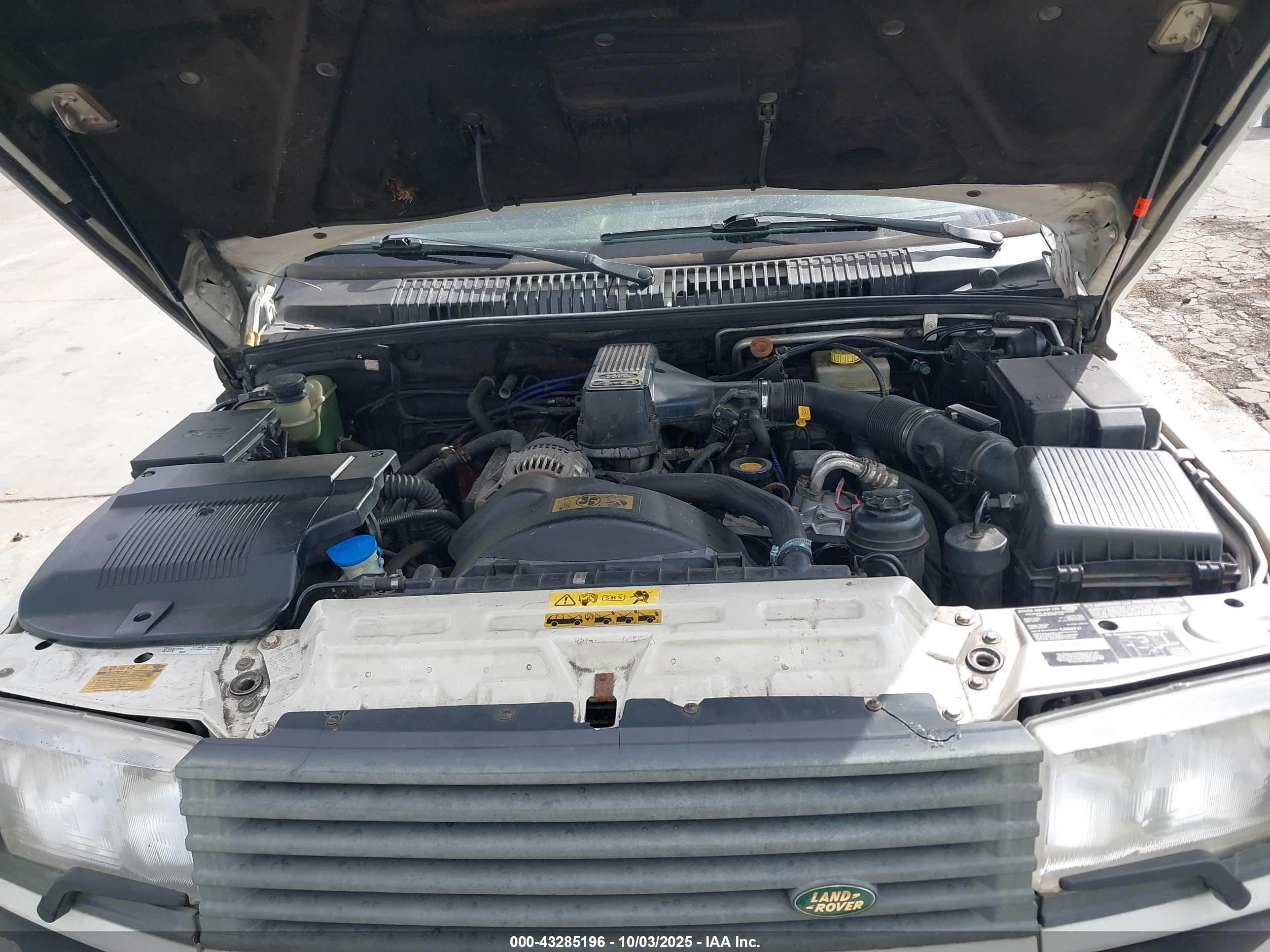 1999 Land Rover Range Rover 4.0/4.0 Se/4.0s White vin: SALPA1245XA406791