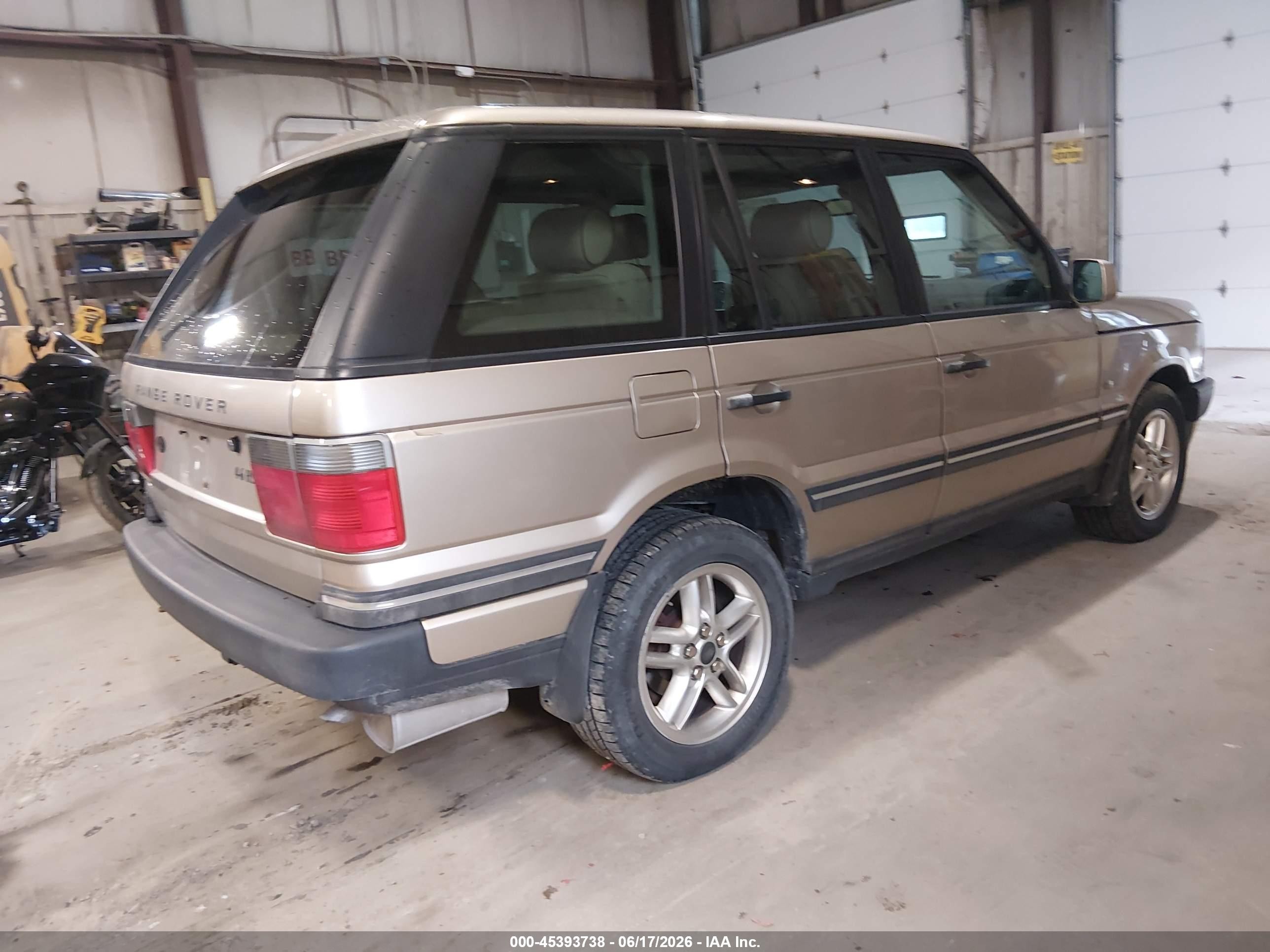 2002 Land Rover Range Rover 4.6 Hse Long Wheelbase Tan vin: SALPM16402A465225