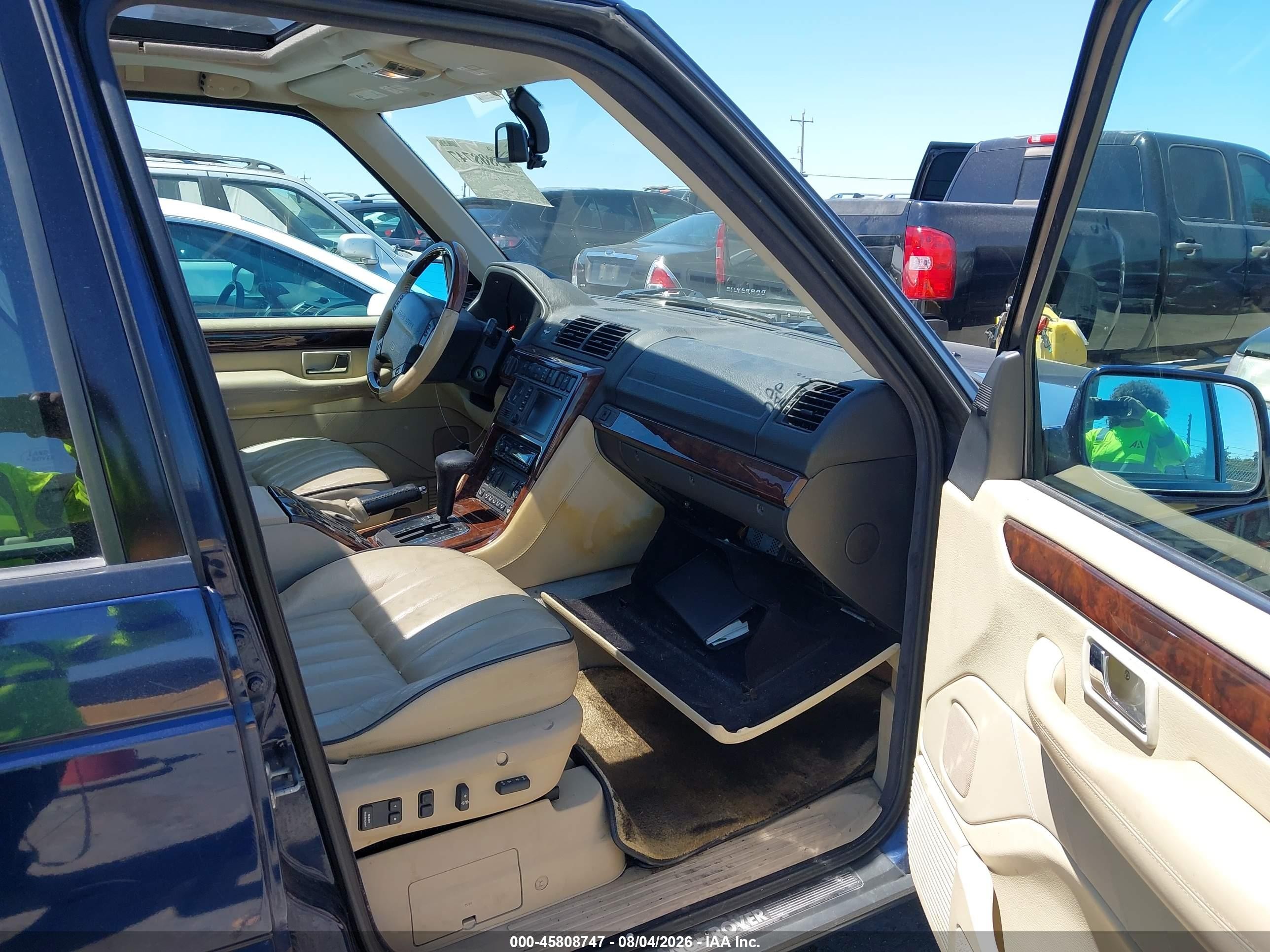 2002 Land Rover Range Rover 4.6 Hse Blue vin: SALPM16432A462688