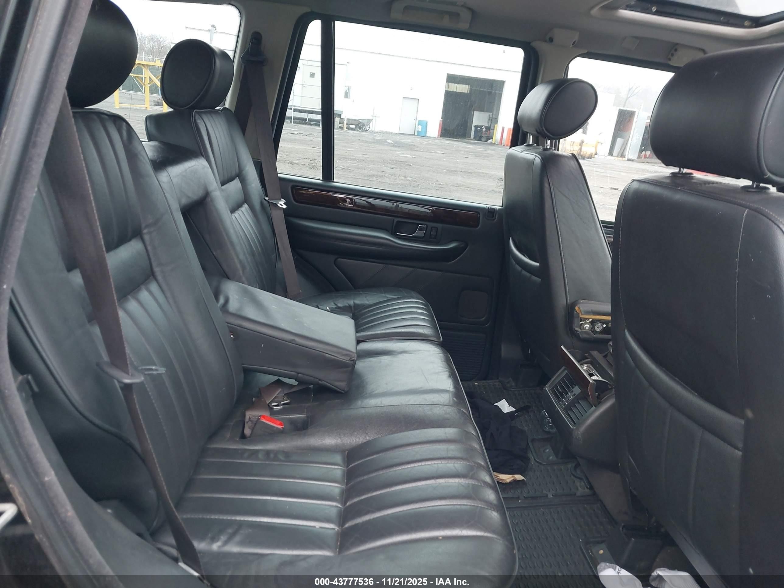 2002 Land Rover Range Rover 4.6 Hse Black vin: SALPM16432A467065