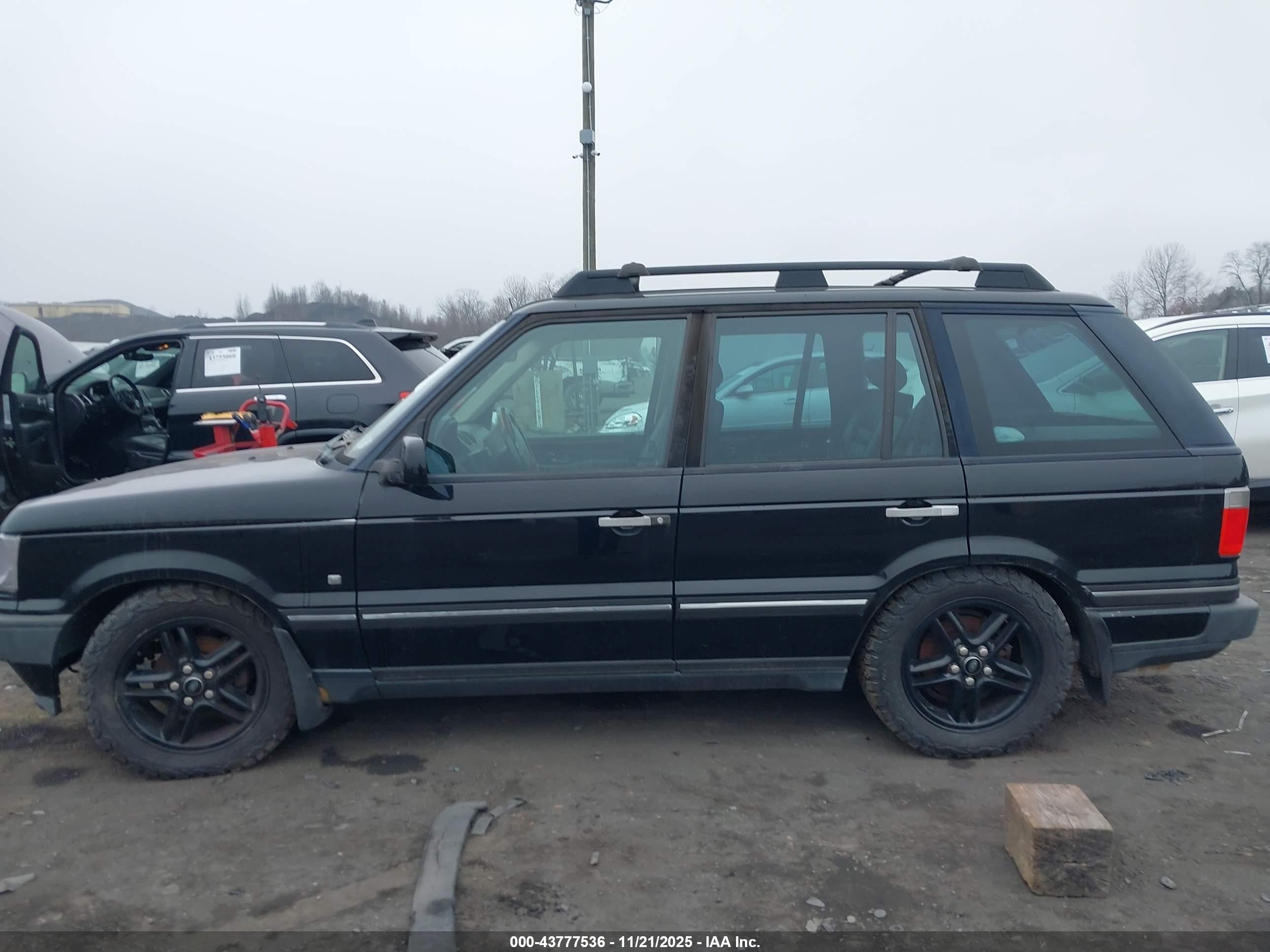 2002 Land Rover Range Rover 4.6 Hse Black vin: SALPM16432A467065