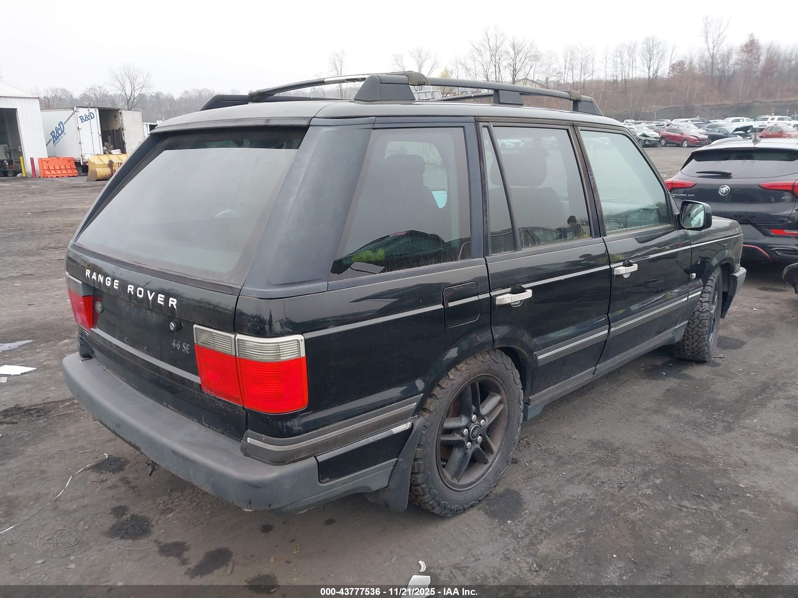 2002 Land Rover Range Rover 4.6 Hse Black vin: SALPM16432A467065