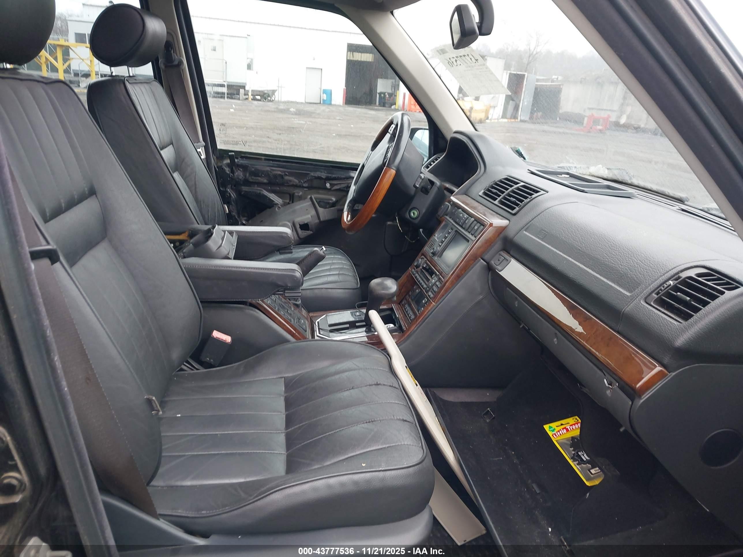 2002 Land Rover Range Rover 4.6 Hse Black vin: SALPM16432A467065