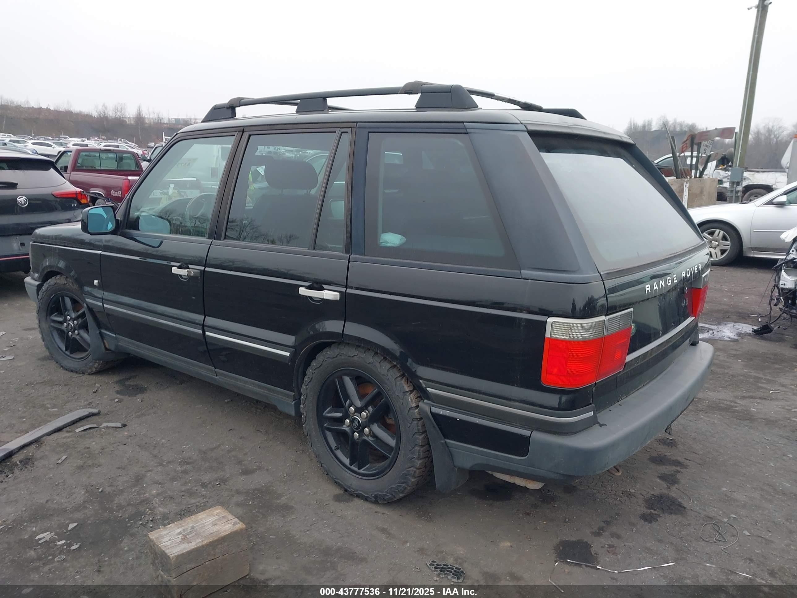 2002 Land Rover Range Rover 4.6 Hse Black vin: SALPM16432A467065