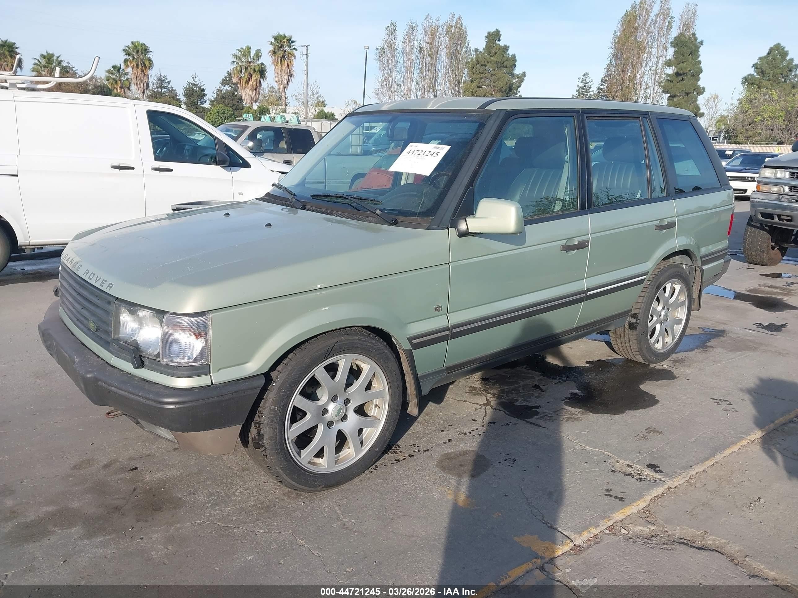 2002 Land Rover Range Rover 4.6 Hse Green vin: SALPM16472A462516