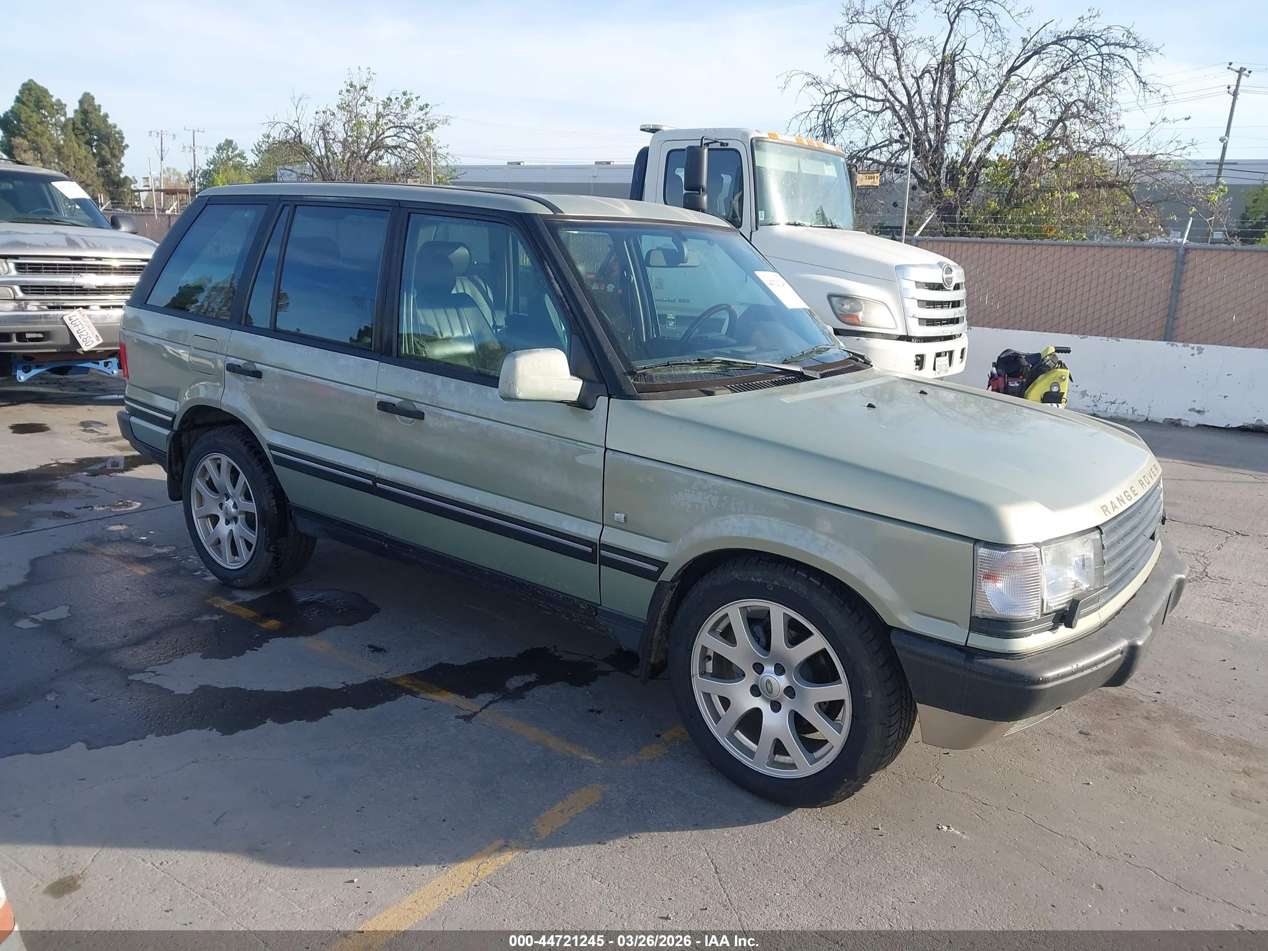 2002 Land Rover Range Rover 4.6 Hse Green vin: SALPM16472A462516