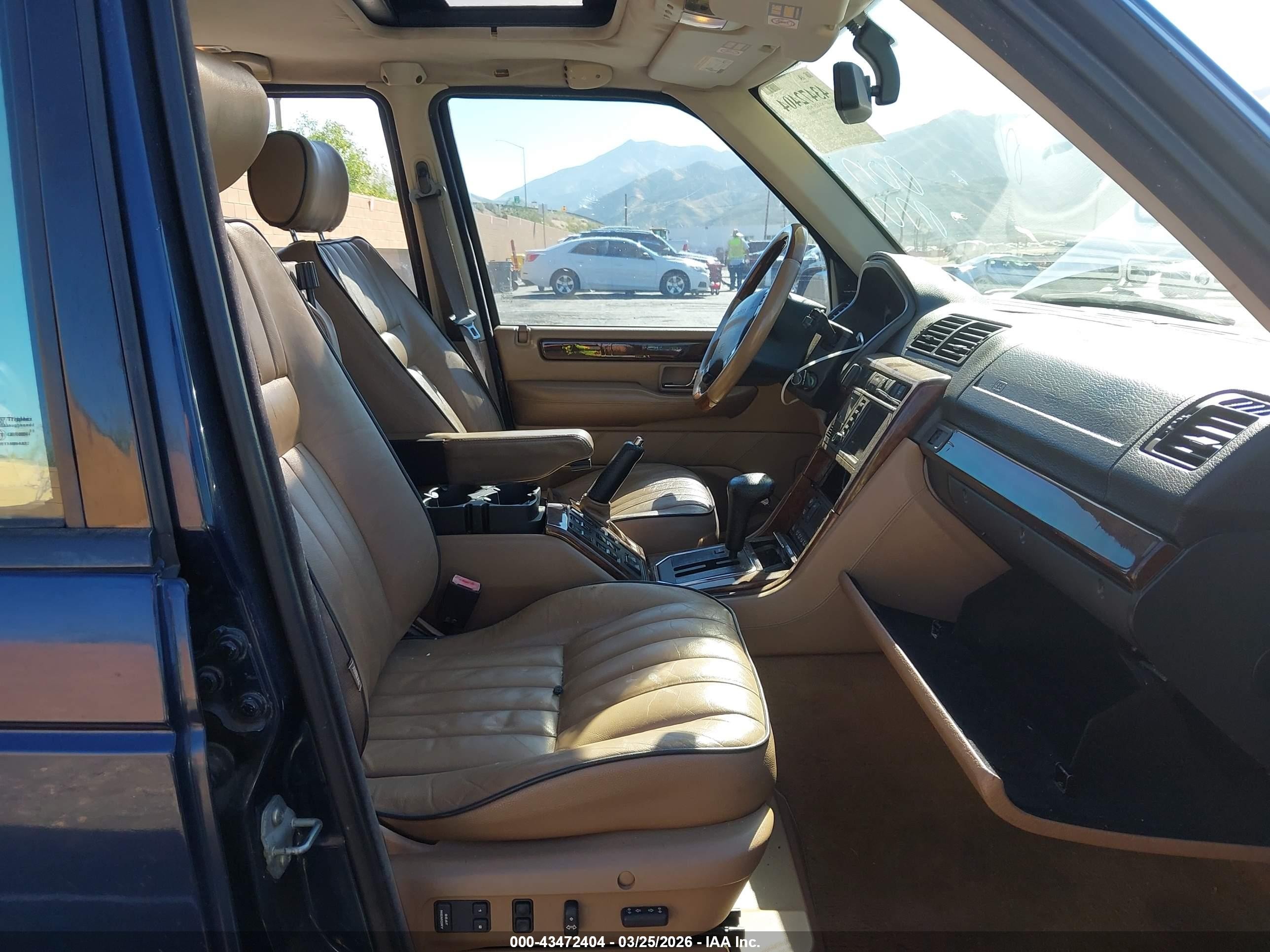 2002 Land Rover Range Rover 4.6 Hse Dark Blue vin: SALPM16482A463917