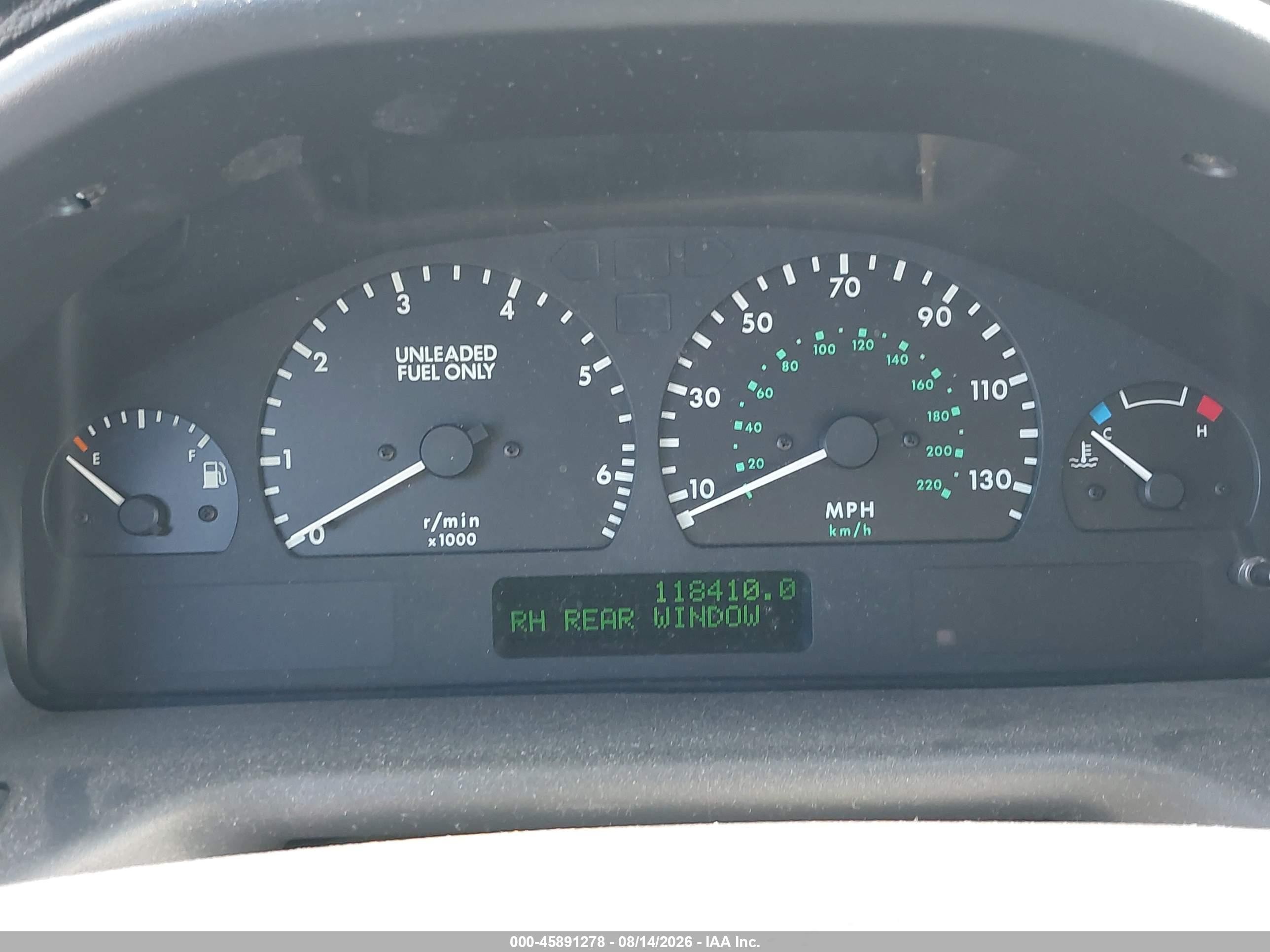 1998 Land Rover Range Rover Se 4.0 Green vin: SALPV1246WA399675
