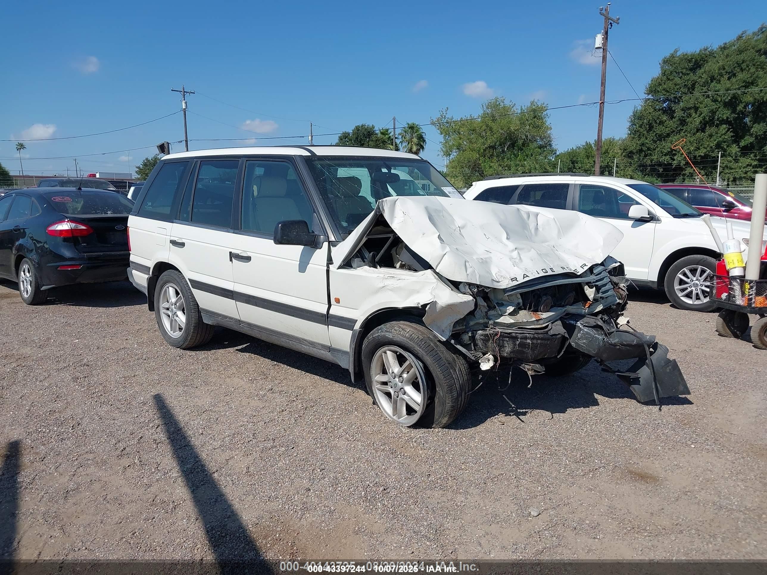 1998 Land Rover Range Rover Hse White vin: SALPV1442WA390856