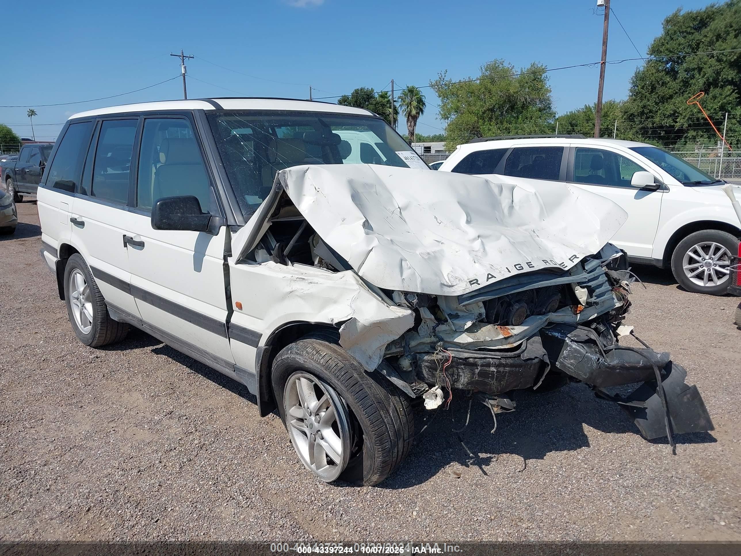 1998 Land Rover Range Rover Hse White vin: SALPV1442WA390856