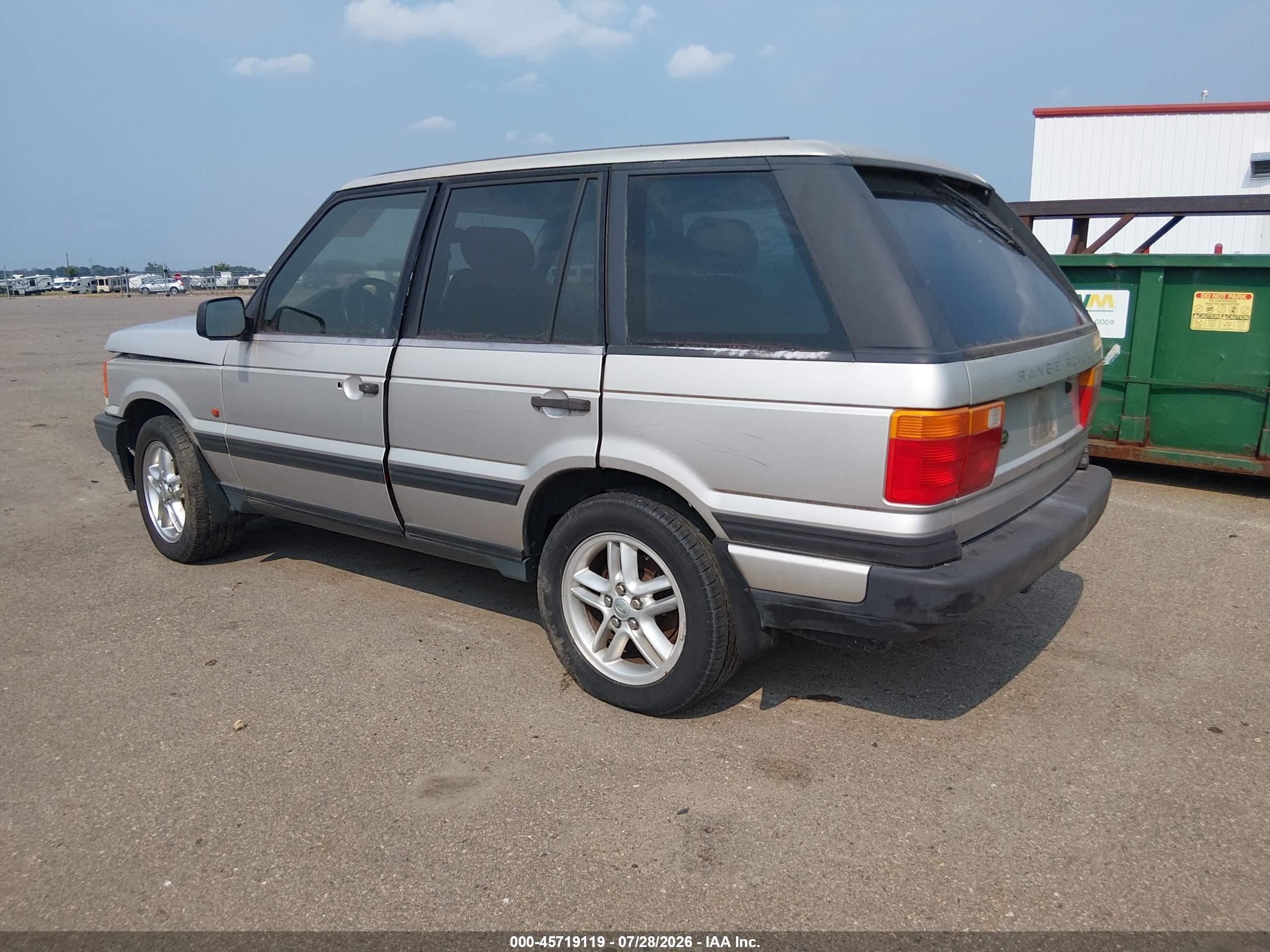 1999 Land Rover Range Rover 4.6 Hse Silver vin: SALPV1442XA421508