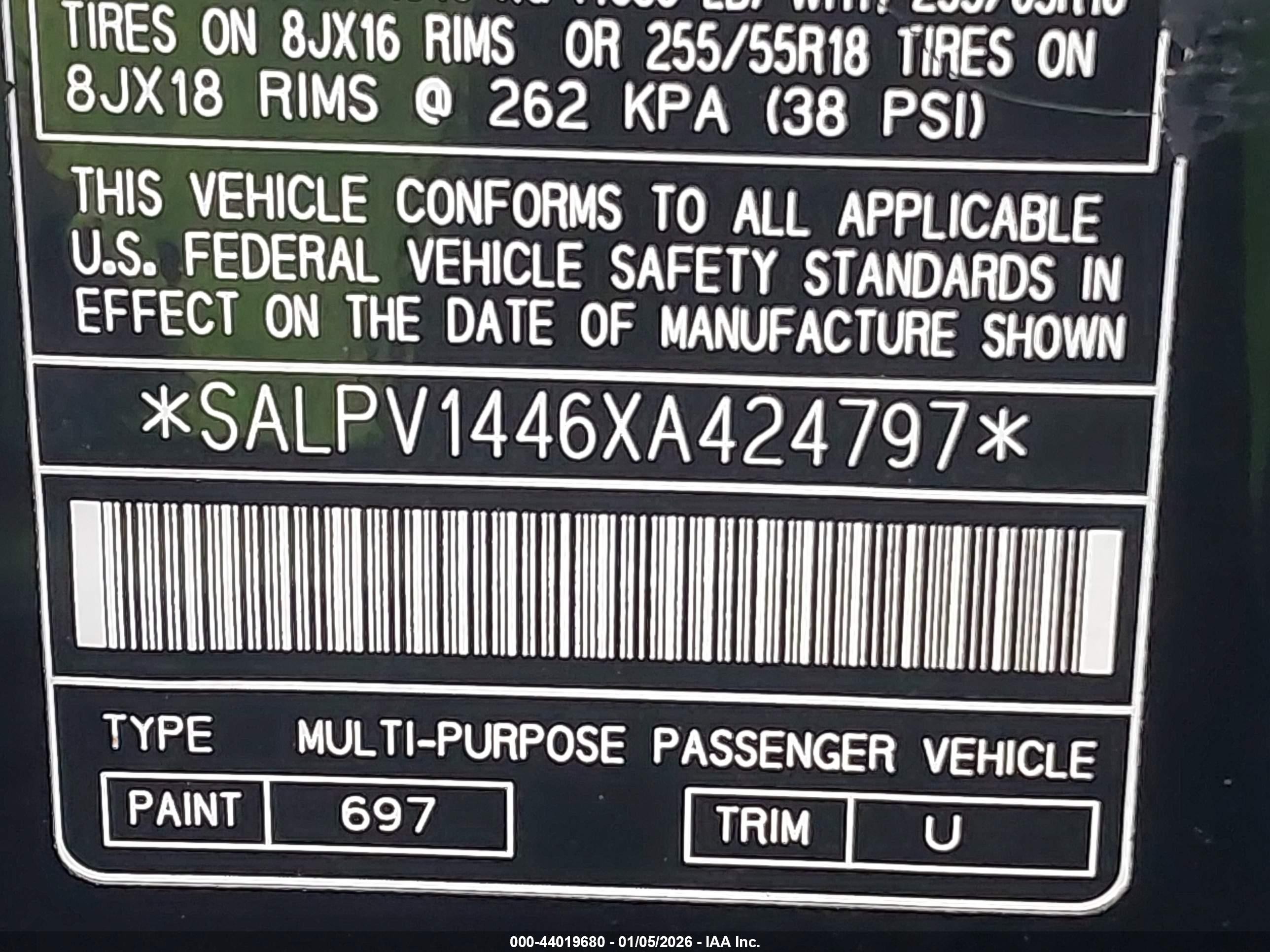 1999 Land Rover Range Rover 4.6 Hse Black vin: SALPV1446XA424797