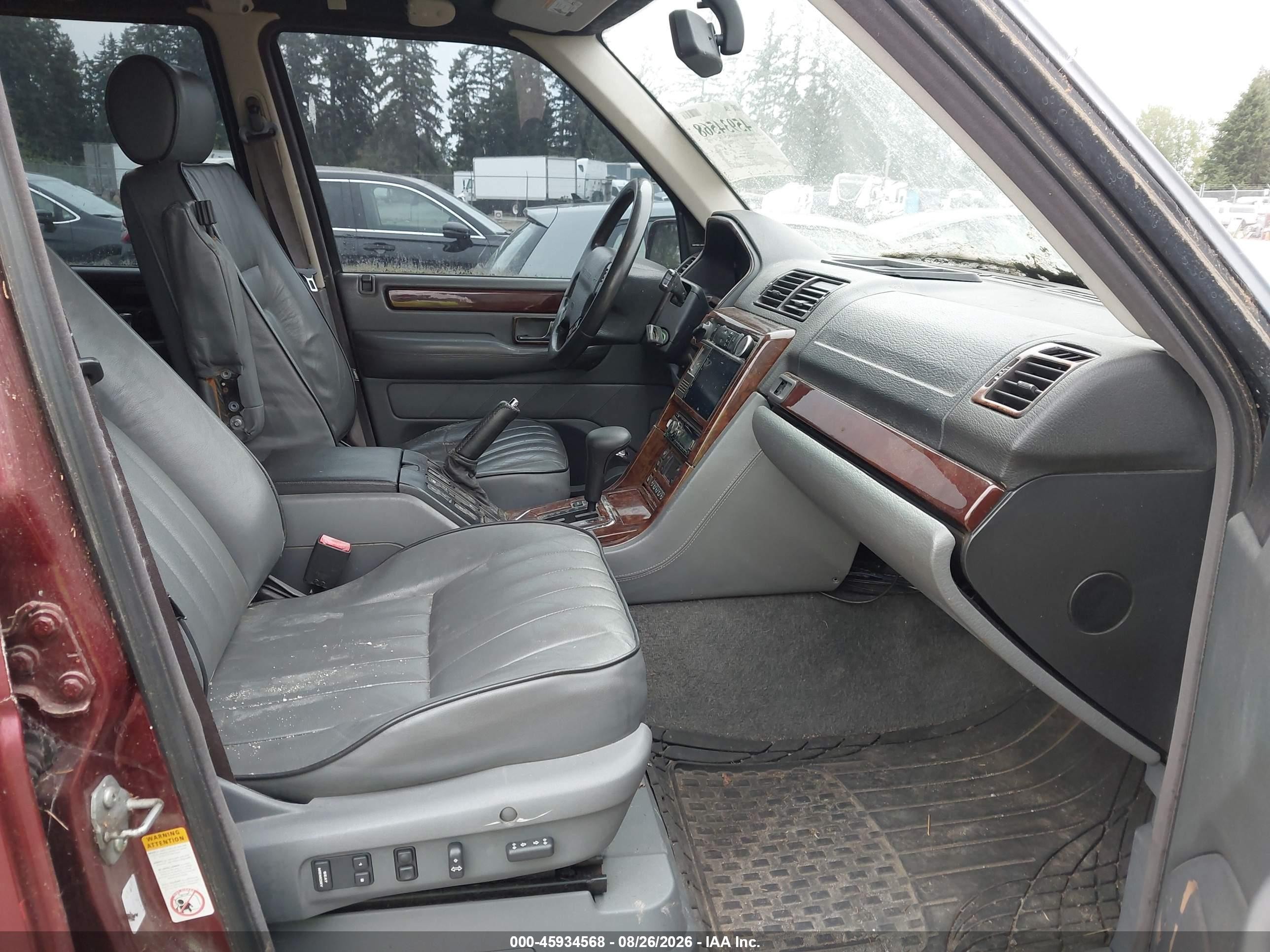 2000 Land Rover Range Rover 4.0 Se Red vin: SALPV1547YA432648