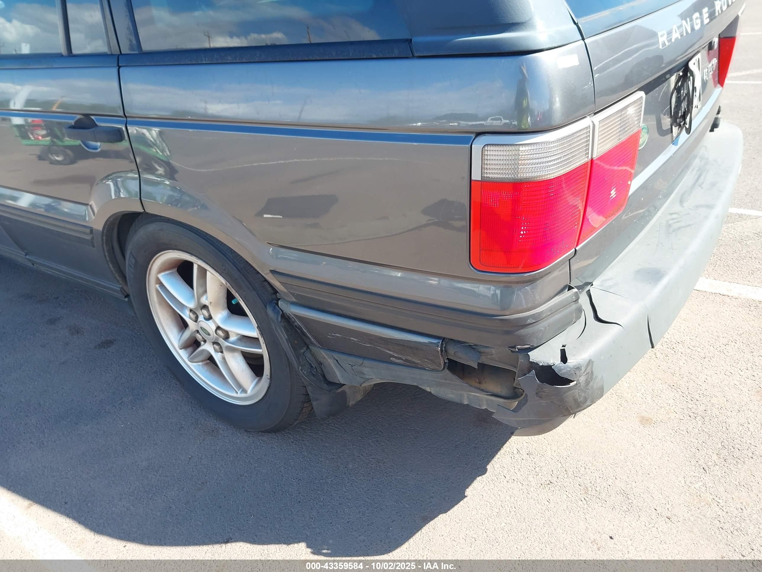 2000 Land Rover Range Rover 4.6 Hse Gray vin: SALPV1642YA441000
