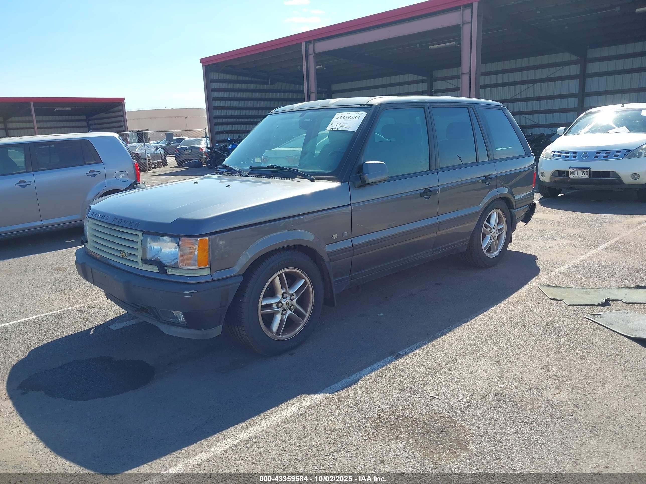 2000 Land Rover Range Rover 4.6 Hse Gray vin: SALPV1642YA441000