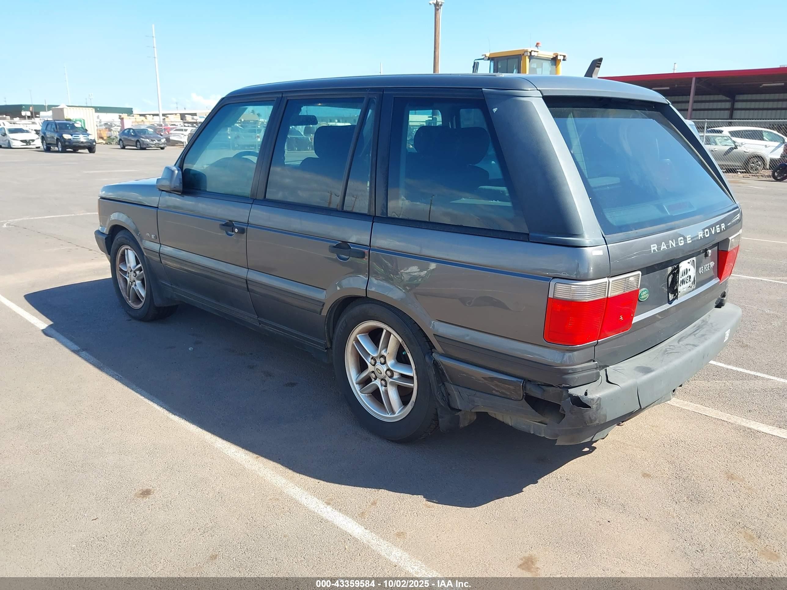 2000 Land Rover Range Rover 4.6 Hse Gray vin: SALPV1642YA441000