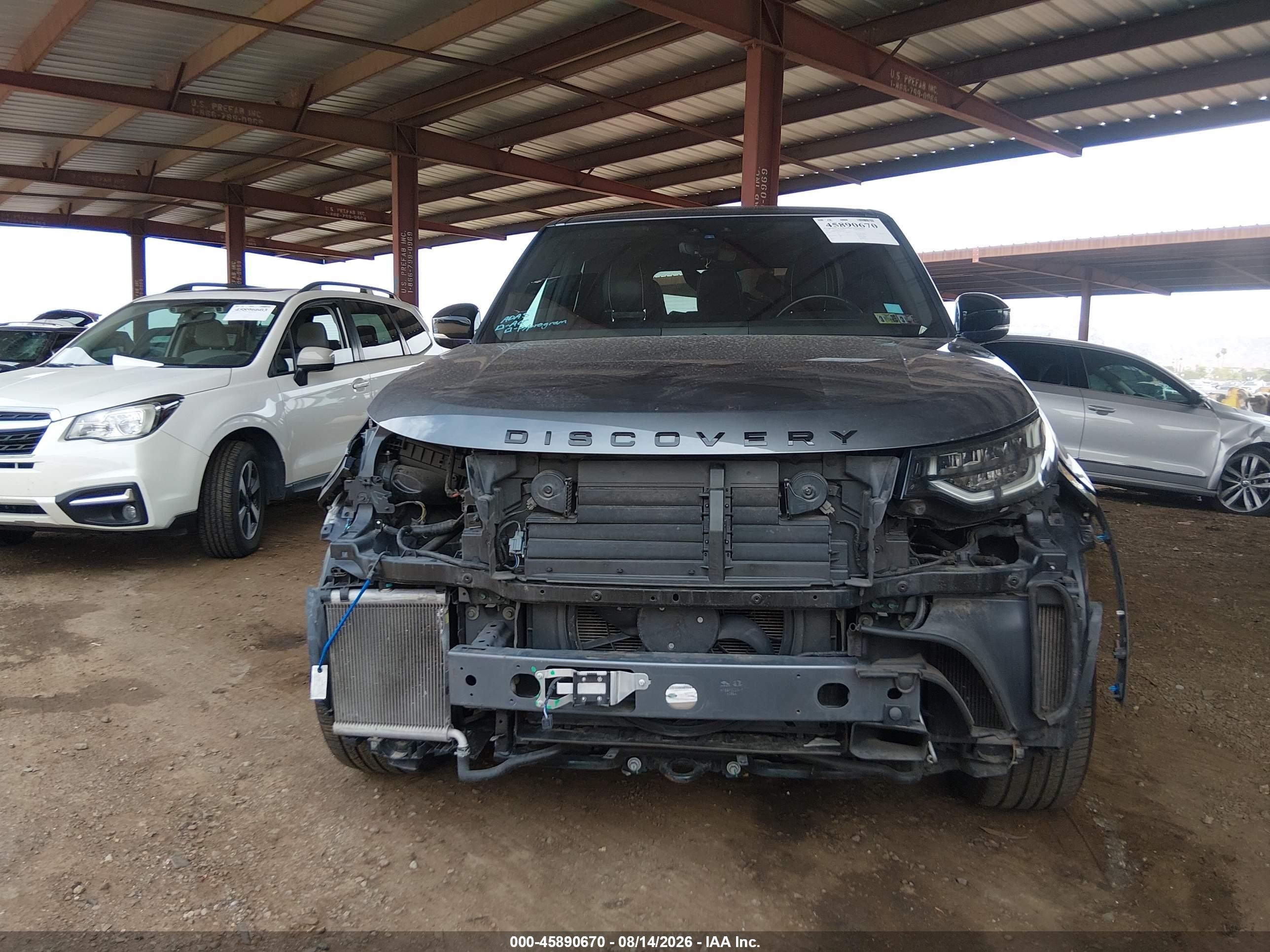2019 Land Rover Discovery Hse Gray vin: SALRR2RV6K2401835