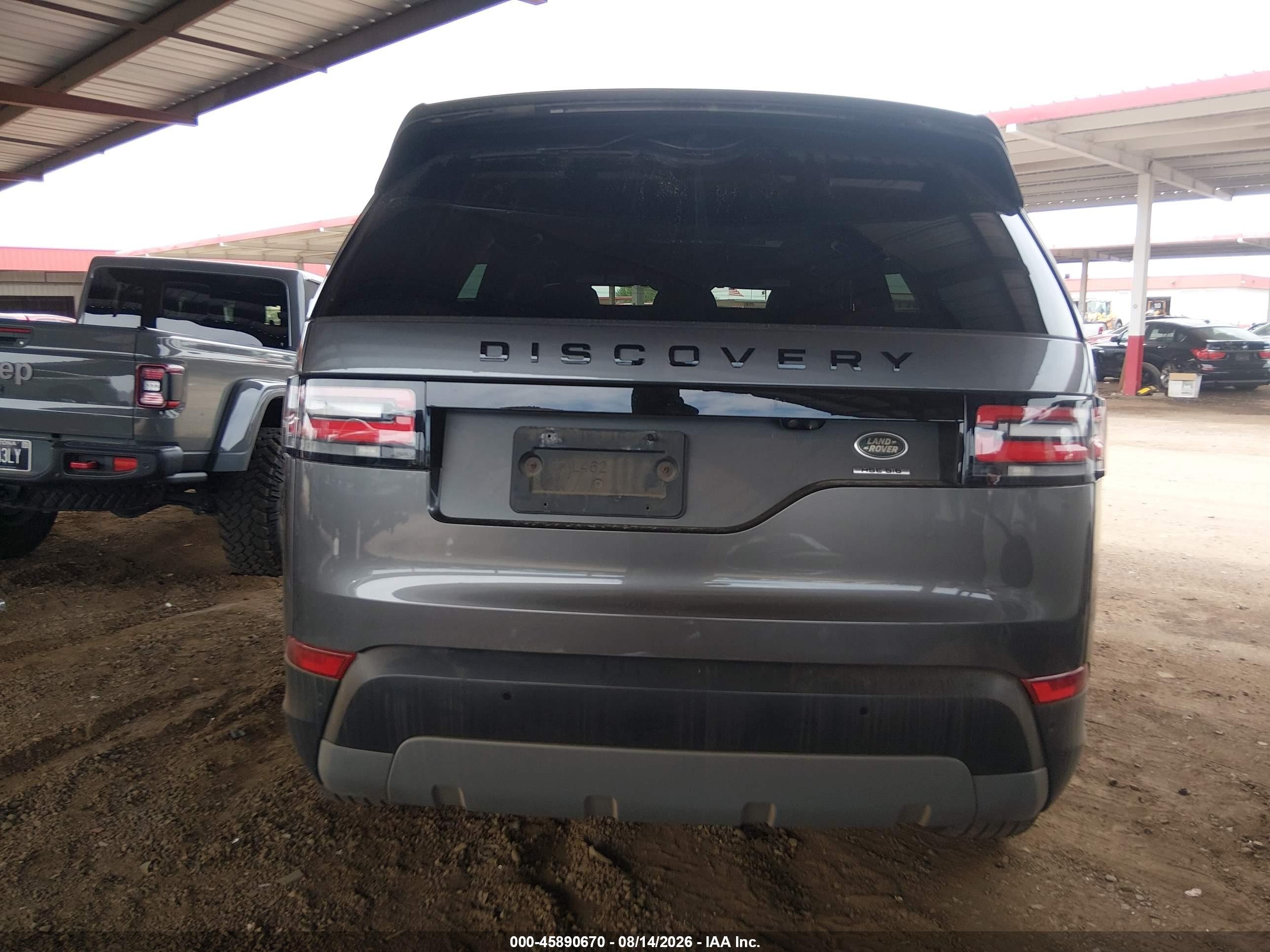 2019 Land Rover Discovery Hse Gray vin: SALRR2RV6K2401835