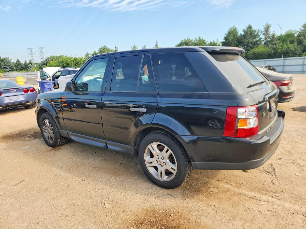 2006 Land Rover Range Rover Sport Black vin: SALSD25416A905878