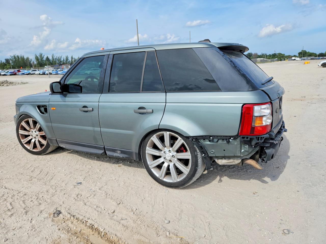 2007 Land Rover Range Rover Sport Hse Green vin: SALSF25407A108226