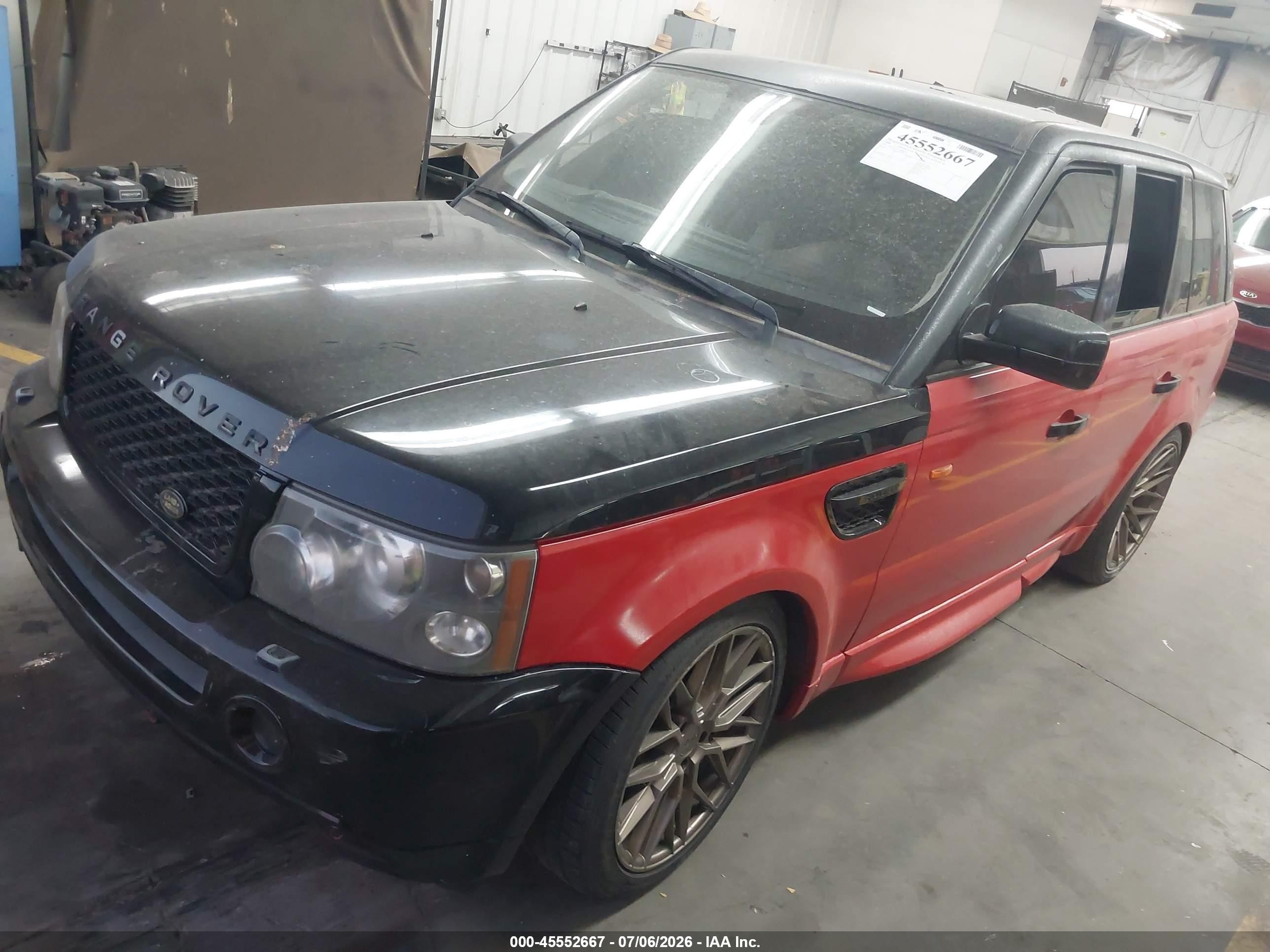 2006 Land Rover Range Rover Sport Hse Black vin: SALSF25426A949155